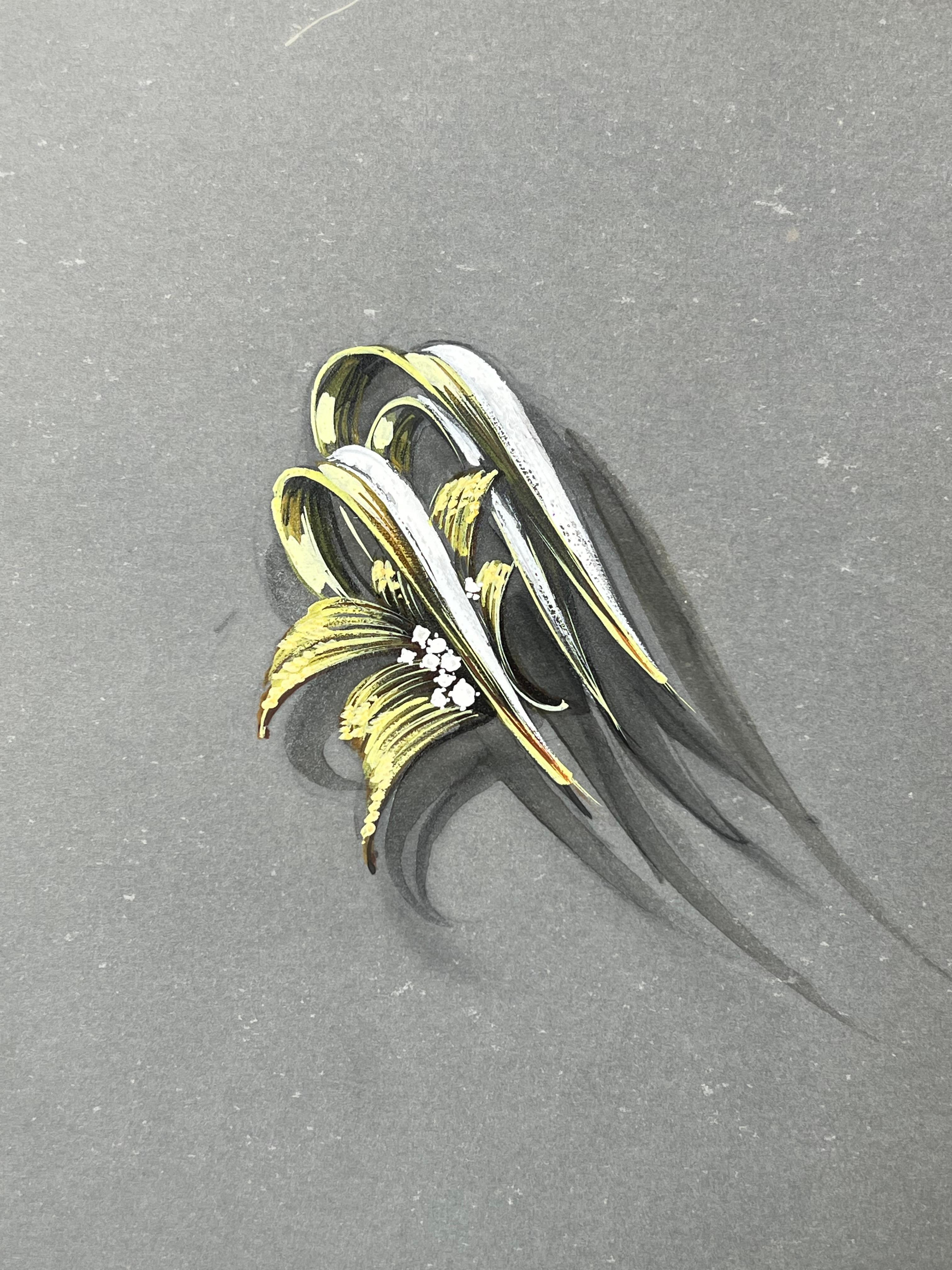 Gioielli d'epoca parigini originali di Van Cleef & Boucheron - Still-Life Grigio di Paul Touzet 