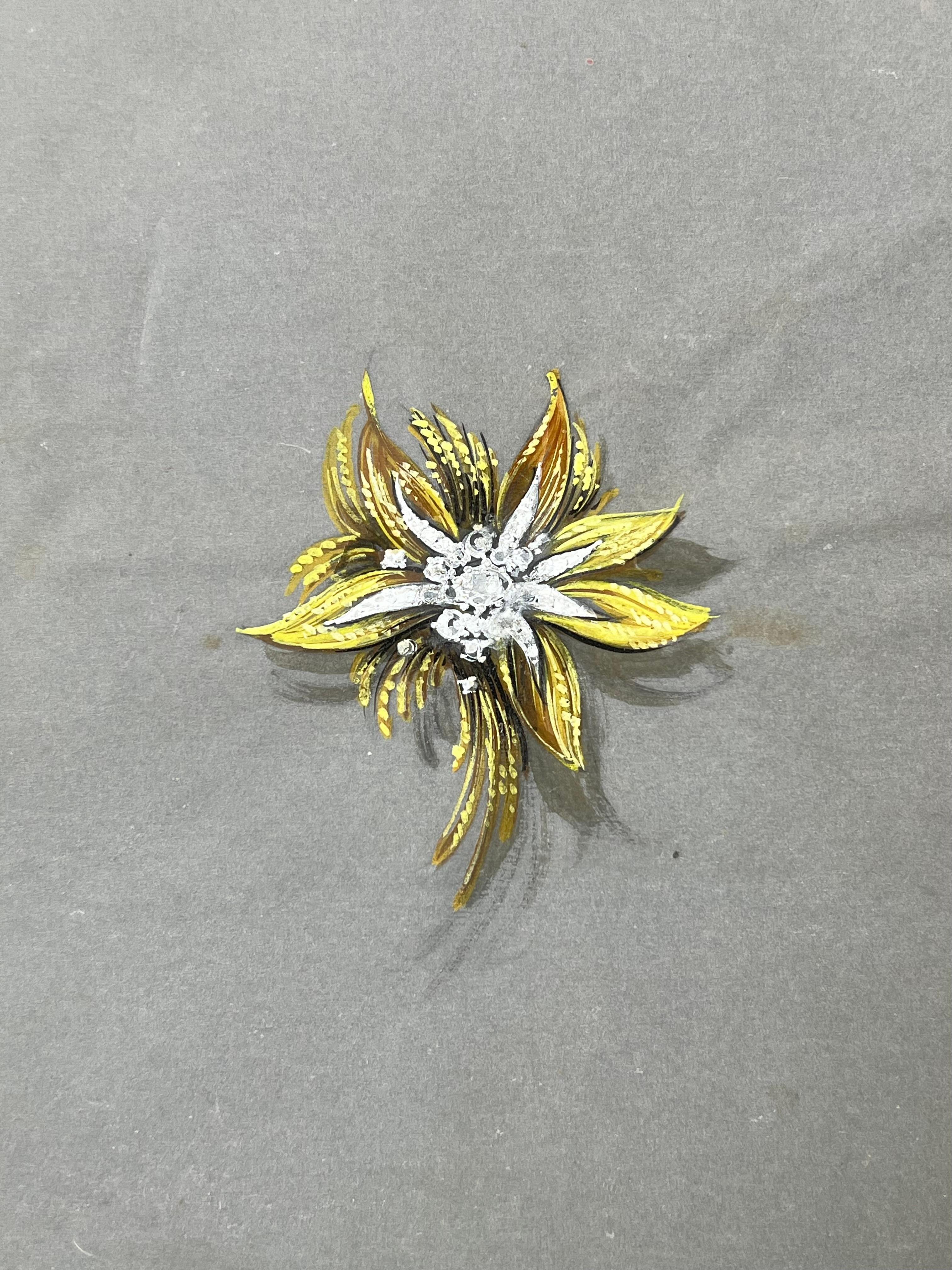 Gioielli d'epoca parigini originali di Van Cleef & Boucheron - Still-Life Grigio di Paul Touzet 