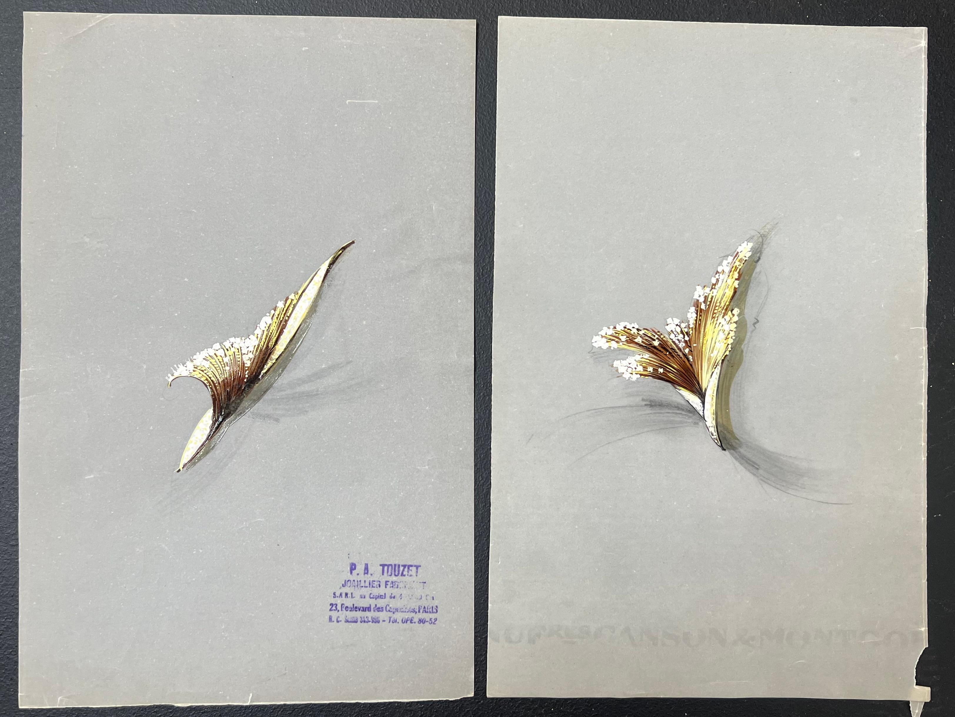 Gioielli d'epoca parigini originali di Van Cleef & Boucheron - Art di Paul Touzet 