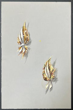 Original Parisian Vintage Jewelry Design Art by Van Cleef & Boucheron Designer