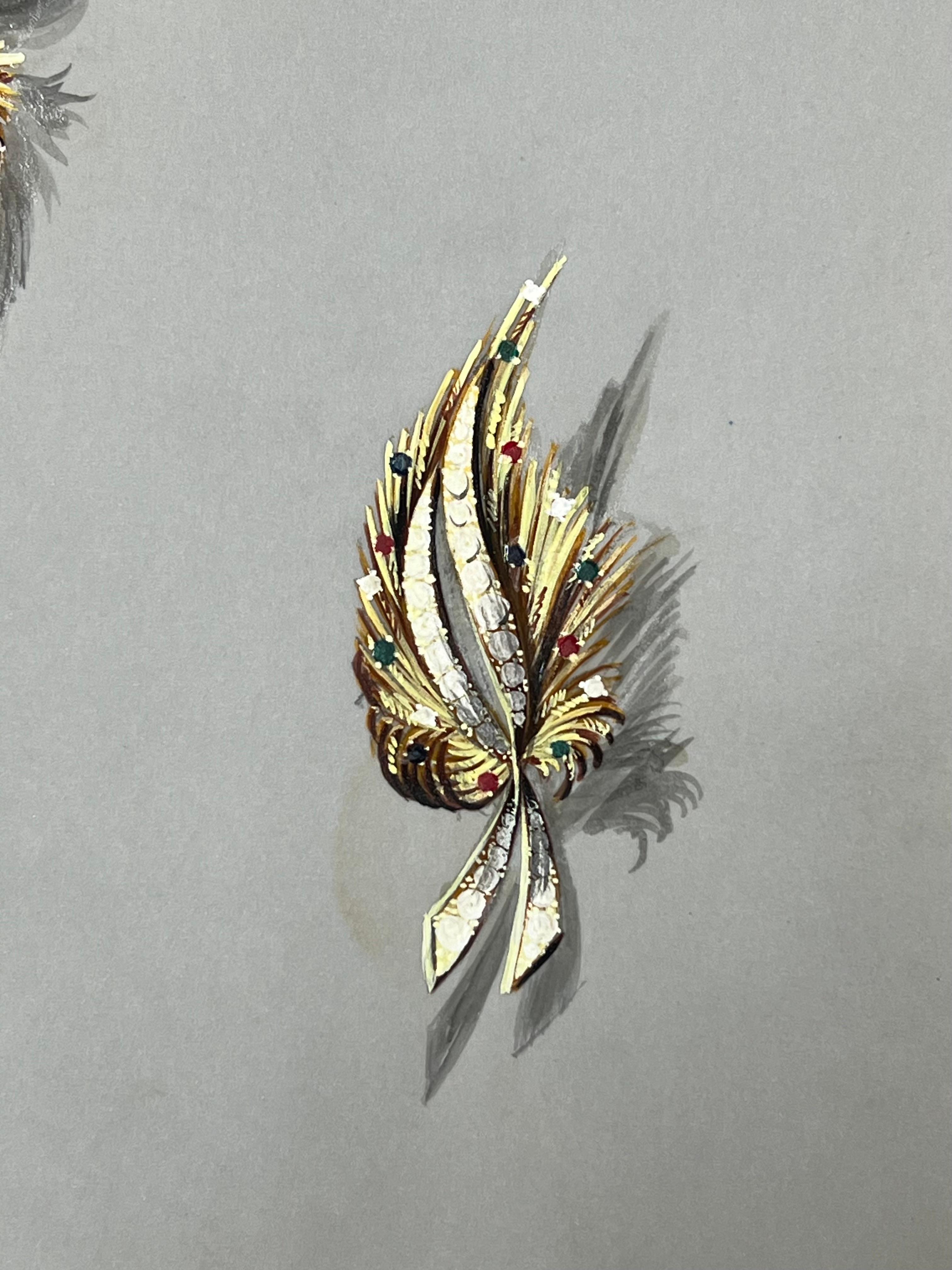 Gioielli d'epoca parigini originali di Van Cleef & Boucheron - Still-Life Grigio di Paul Touzet 