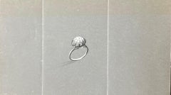 Original Parisian Vintage Jewelry Design Art by Van Cleef & Boucheron Designer