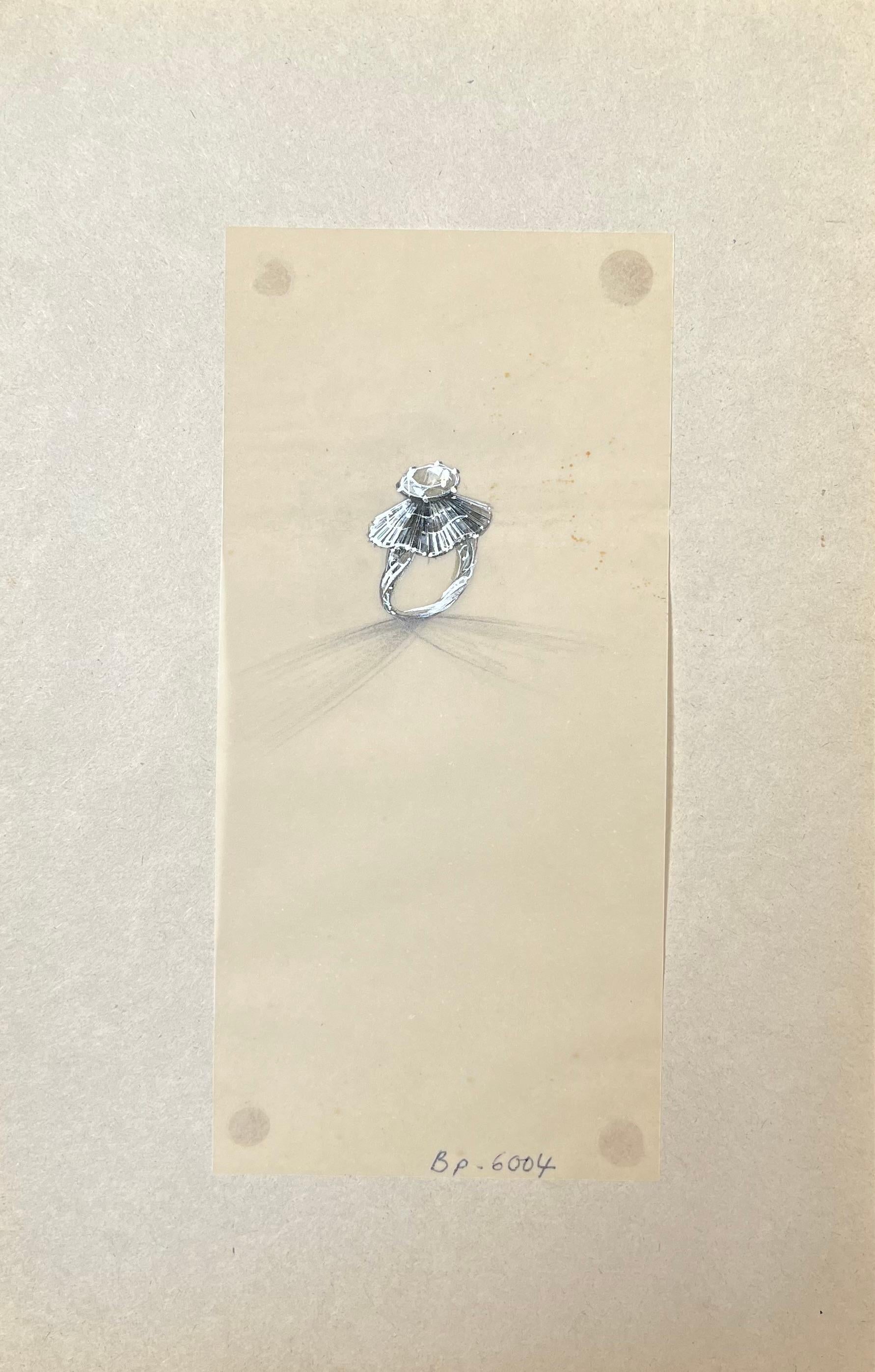 Gioielli d'epoca parigini originali di Van Cleef & Boucheron - Painting di Paul Touzet 