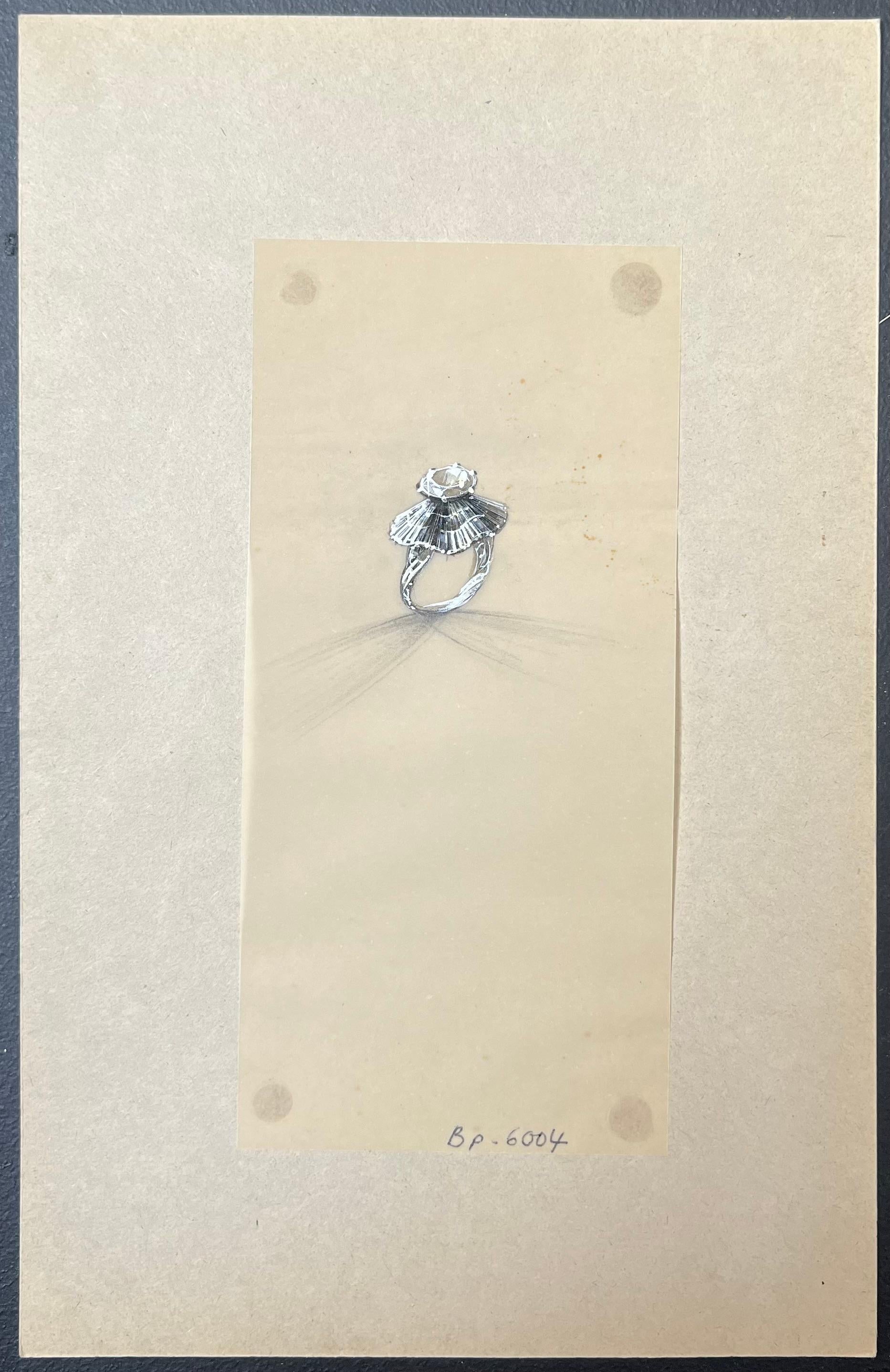 Gioielli d'epoca parigini originali di Van Cleef & Boucheron - Painting Scuola francese di Paul Touzet 