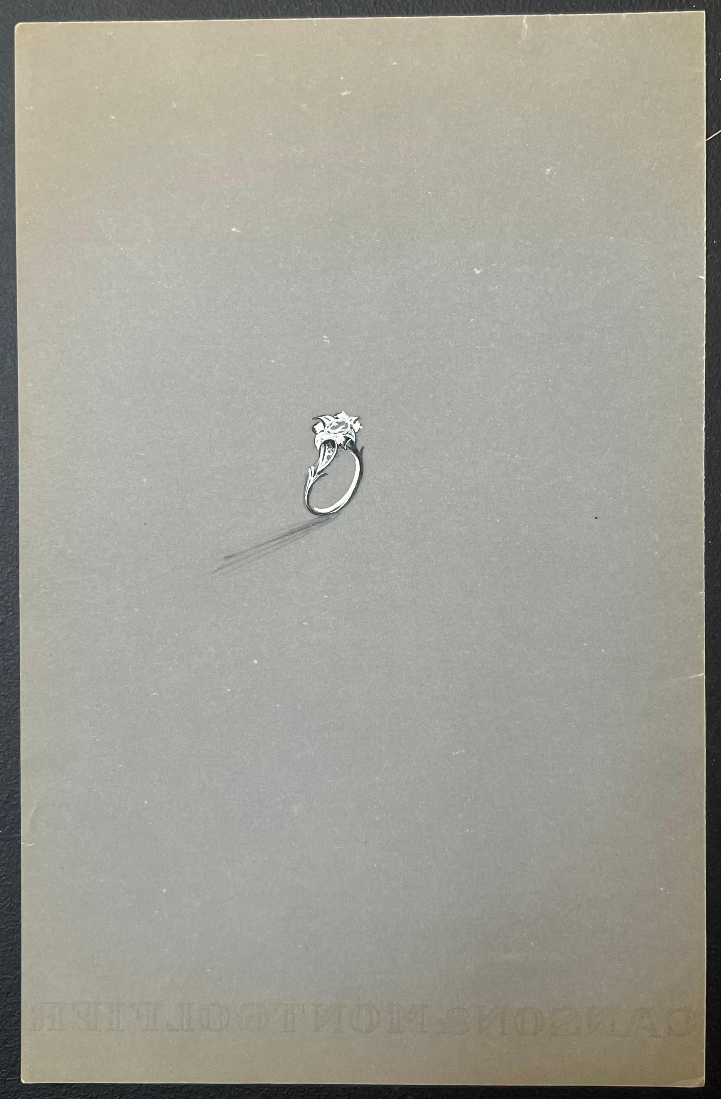 Original Pariser Vintage-Schmuckdesign-Kunst von Van Cleef & Boucheron, Designer – Painting von Paul Touzet 