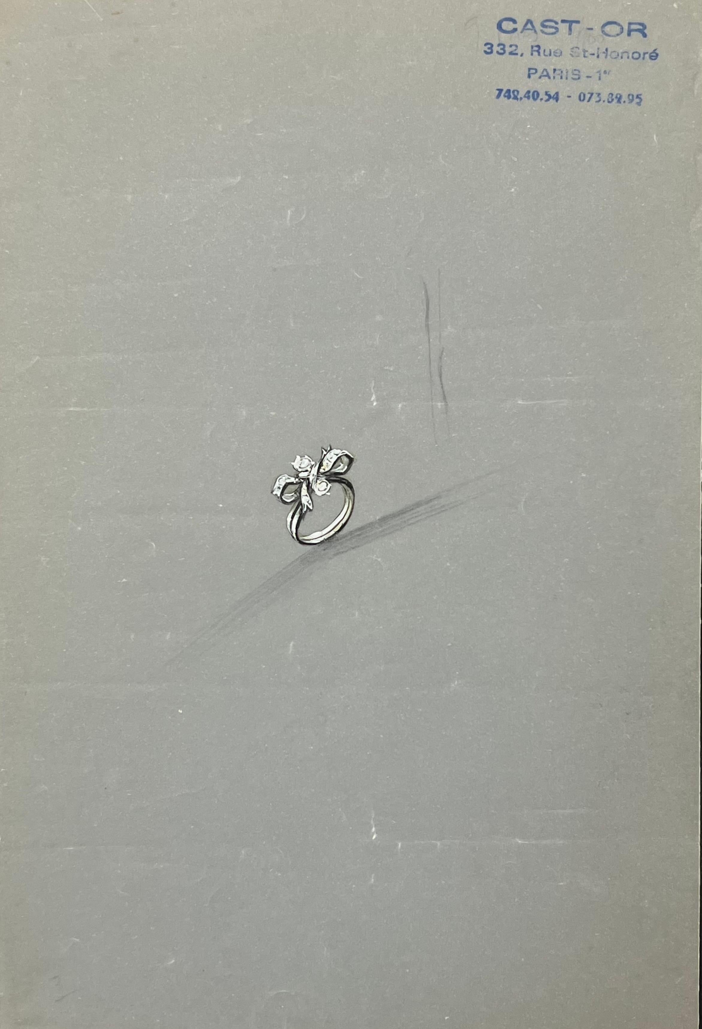 Original Pariser Vintage-Schmuckdesign-Kunst von Van Cleef & Boucheron, Designer im Angebot 14