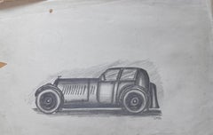 Mercedes-Benz 540K Special Roadster Concept Pencil Drawing