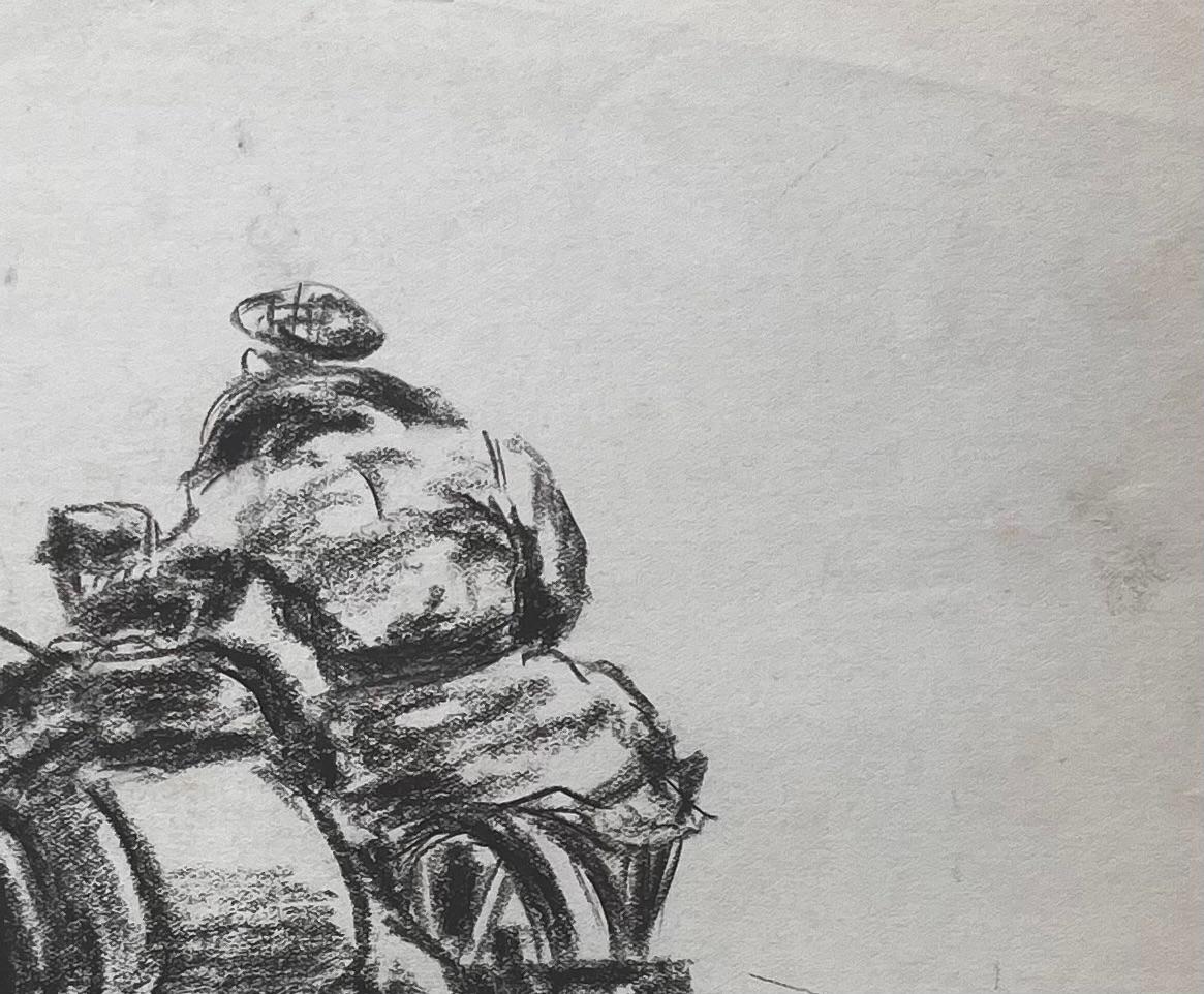 Medio: Lápiz sobre papel
Tamaño: 8 pulgadas (altura) x 10 pulgadas  (anchura)
Firmado: No
Estado: Buen estado, con ligero desgaste en los bordes
Procedencia: Del patrimonio del artista

Descripción:
Este dibujo a lápiz de K. B. White capta una