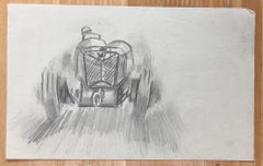 Alfa Romeo 8C Monza Concept Pencil Illustration