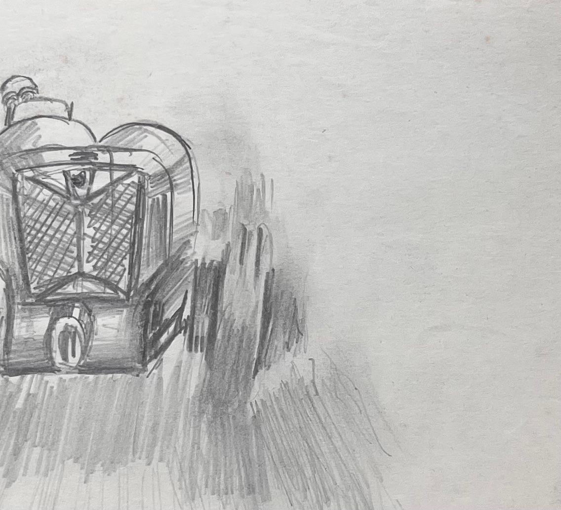 Illustrazione a matita di Alfa Romeo 8C Monza Concept in vendita 1