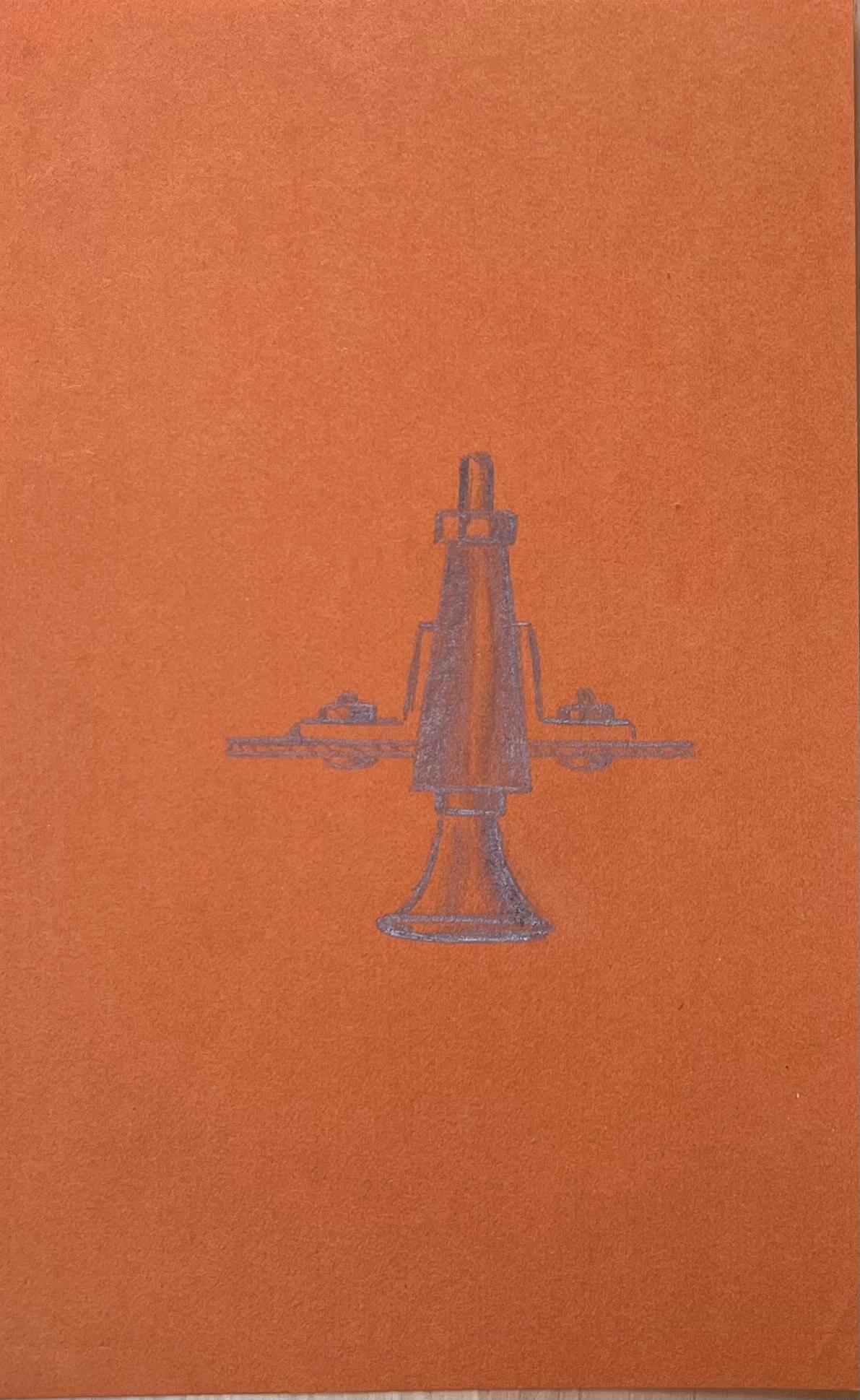 Vintage Car Differential Pencil Illustration