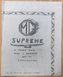 Illustration au crayon conceptuelle de MG Car Company