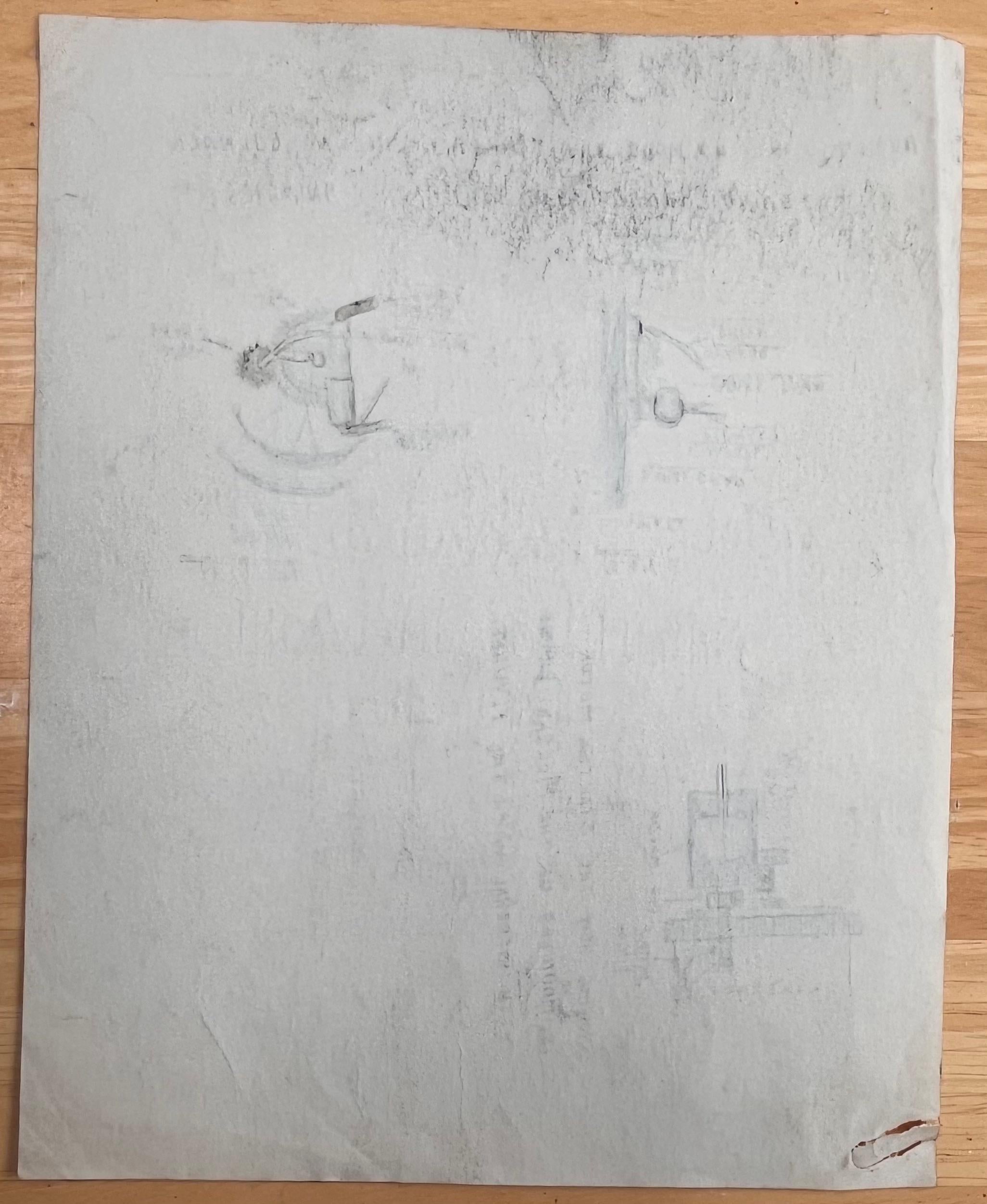 Technical Pencil Diagrams of Car Mechanisms For Sale 2