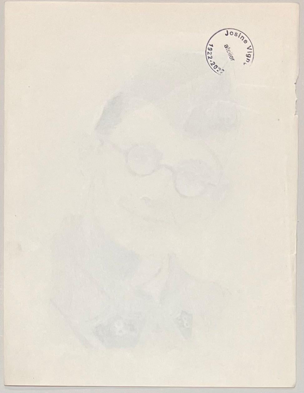 Titolo: Ritratto a inchiostro di un soldato in uniforme di metà secolo francese Eleg

Artista: Josine Vignon (francese, 1922-2022)

Mezzo: Inchiostro su carta

Dimensioni: 8,75 (altezza) x 7,5 (larghezza)

Timbrato: Verso

Condizioni: