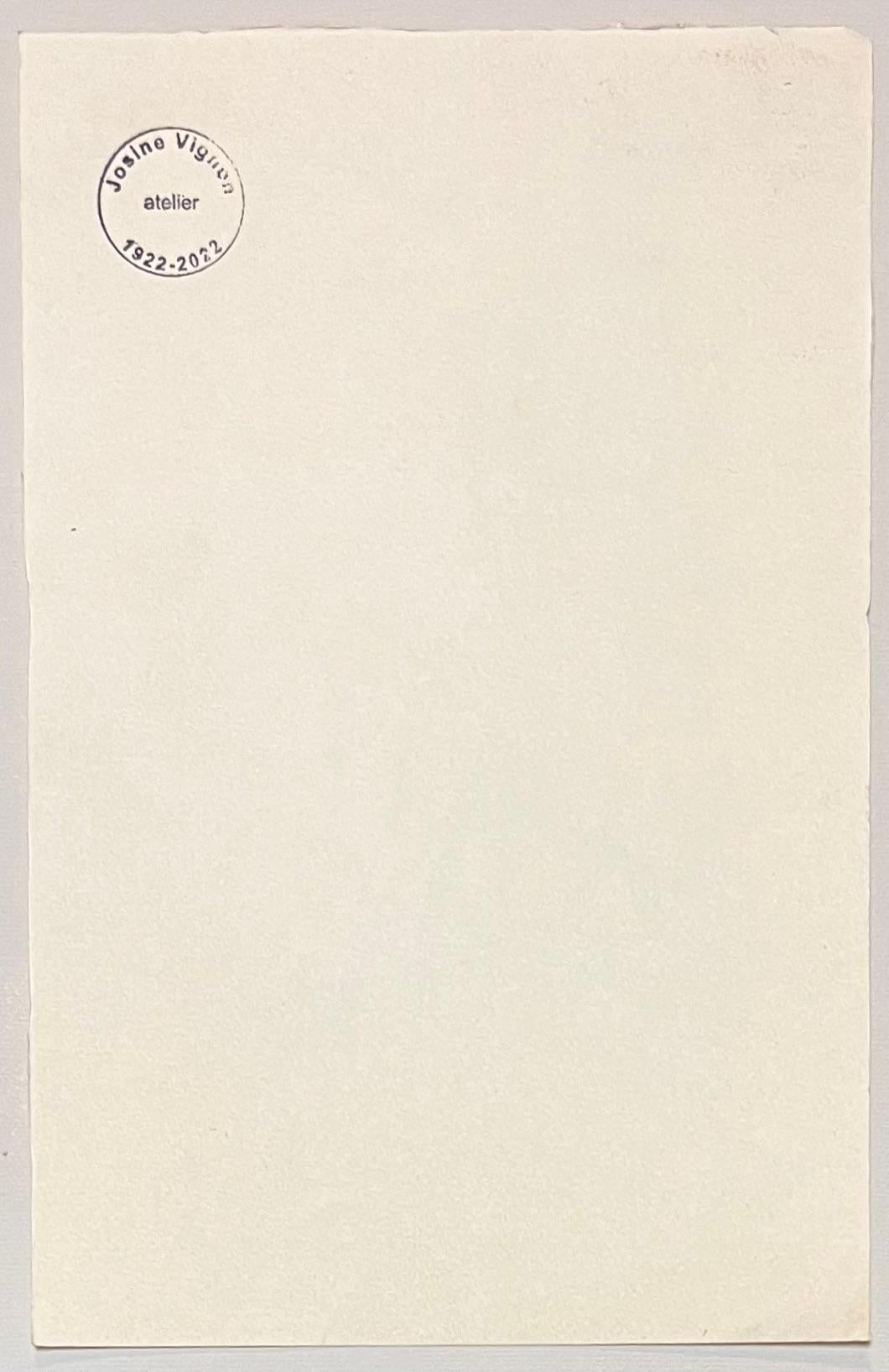 Title: Mid Century French Pencil Studies of Seated Woman in a Dress

Artist: Josine Vignon (French 1922-2022)

Medium: Pencil on paper

Size: 9.75 (height) x 6.5 (width)

Stamped: Verso

Condition: Good

Provenance: All the paintings we have by this