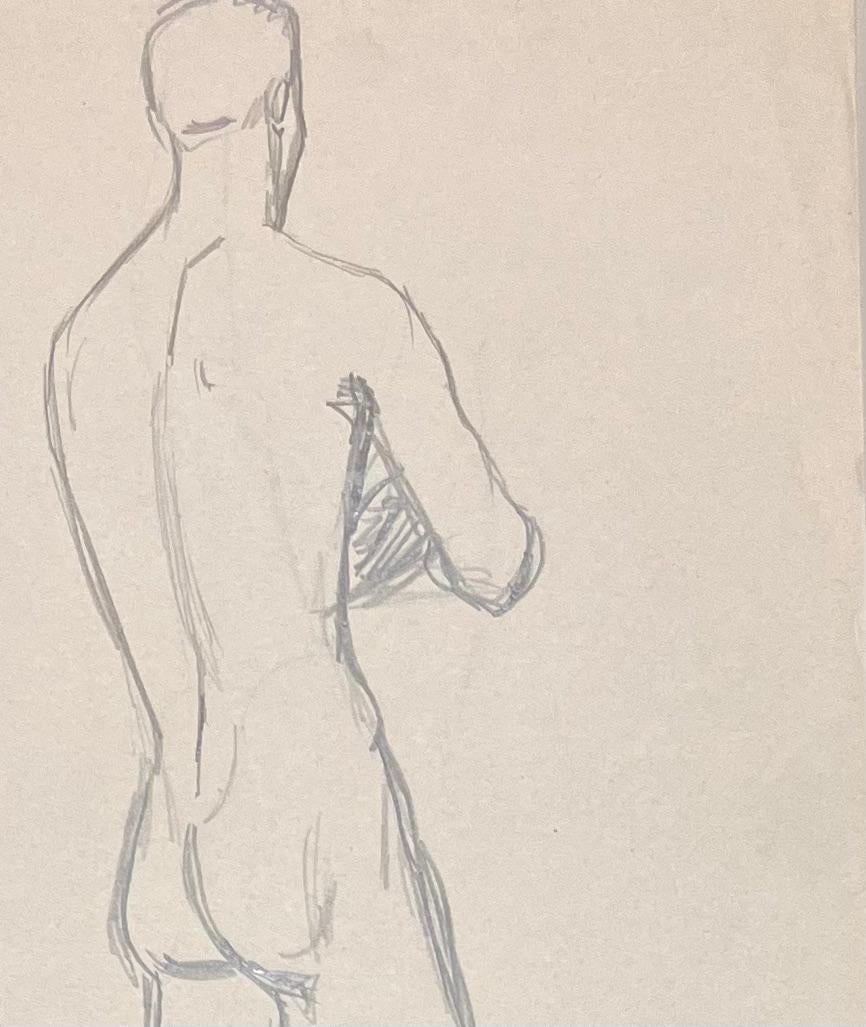 Title: Mid Century French Pencil Study of a Male Nude

Artist: Josine Vignon (French 1922-2022)

Medium: Pencil and Paper

Size: 10.75 (height) x 8.25 (width)

Stamped: No

Condition: Good

Provenance: All the paintings we have by this artist have