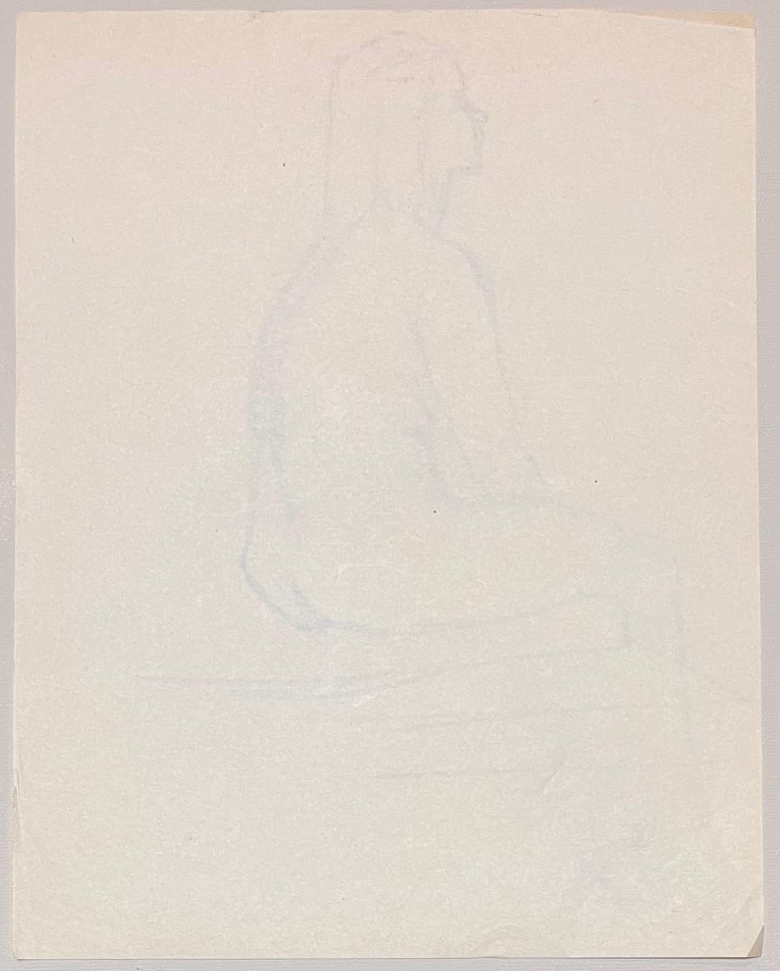 Title: Mid Century French Pencil Profile Study of a Seated Female Nude 

Artist: Josine Vignon (French 1922-2022)

Medium: Pencil and Paper

Size: 10.5 (height) x 8.25 (width)

Stamped: No

Condition: Good

Provenance: All the paintings we have by