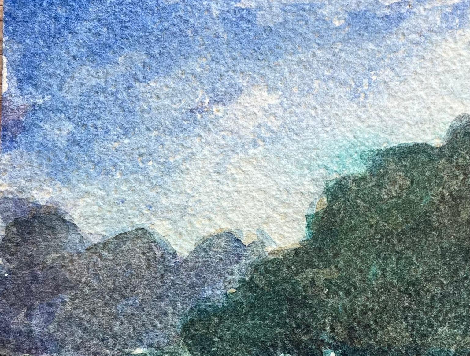 Titolo: Acquerello impressionista francese di una scena in riva al fiume con una barca a remi rossa
Di Maurice Mazeilie (francese 1924-2021)
Medium: Acquerello su carta, senza cornice
Dimensioni: 5,5 x 7,5 pollici (altezza x larghezza)
Timbrato:
