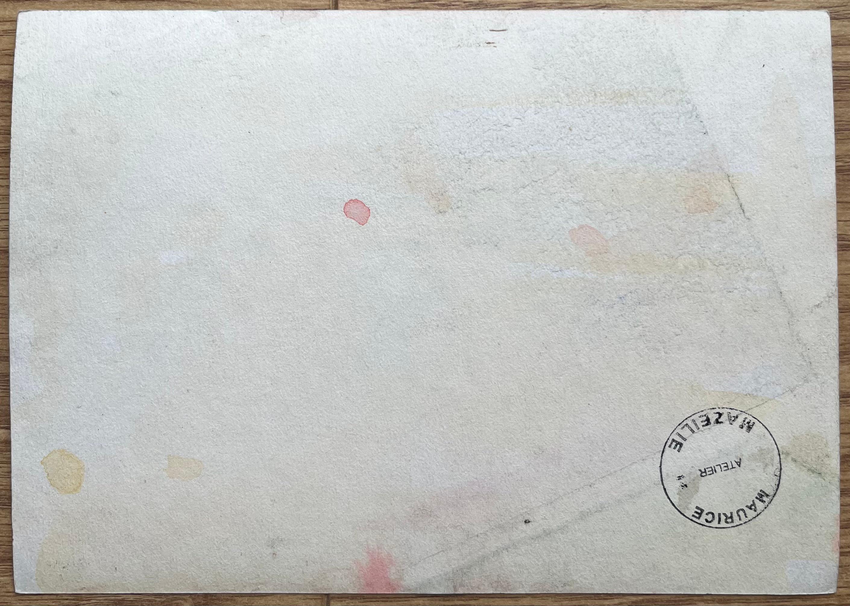 Aquarelle impressionniste française d'une ferme rustique éclairée par le soleil en vente 4