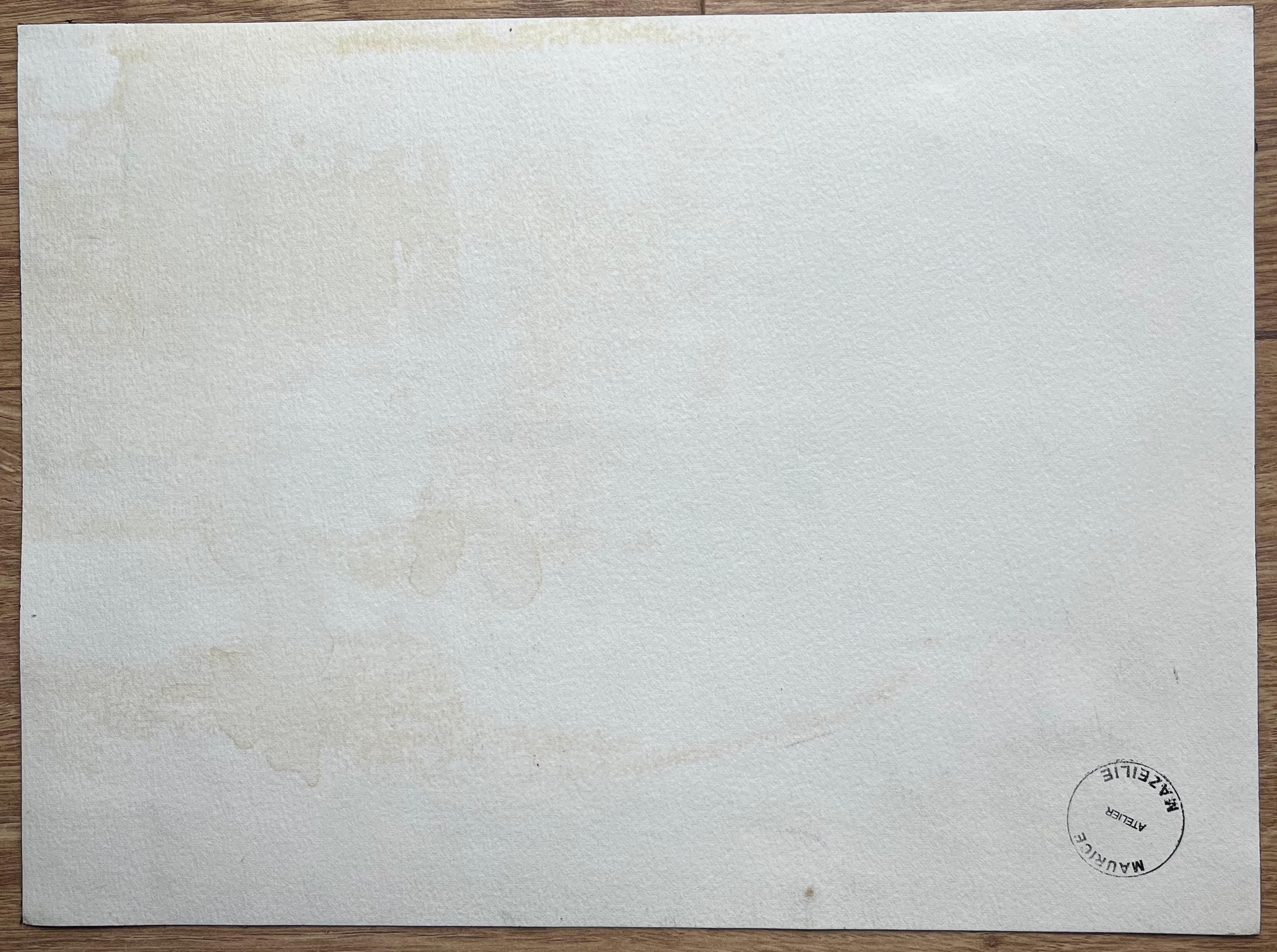 Aquarelle impressionniste française d'un paysage boisé ensoleillé en vente 5
