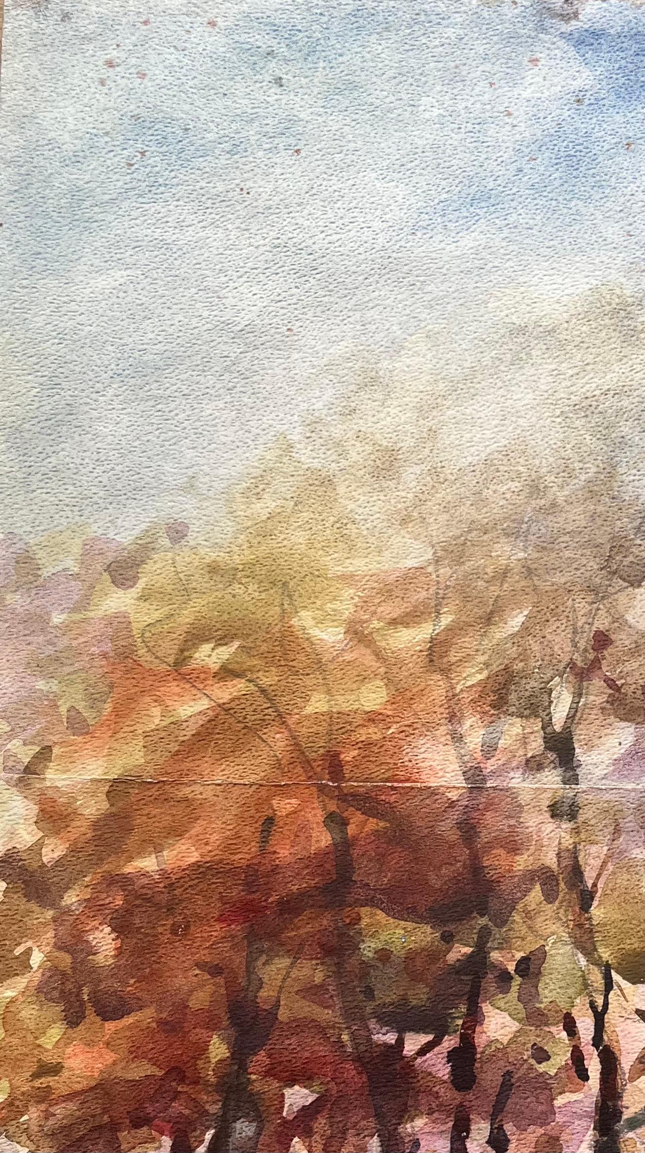 Titolo: Acquerello impressionista francese di scena boschiva autunnale
Di Maurice Mazeilie (francese 1924-2021)
Medium: Acquerello su carta, senza cornice
Dimensioni: 11,75 x 8,25 pollici (altezza x larghezza)
Firmato: In basso a sinistra
Condit: