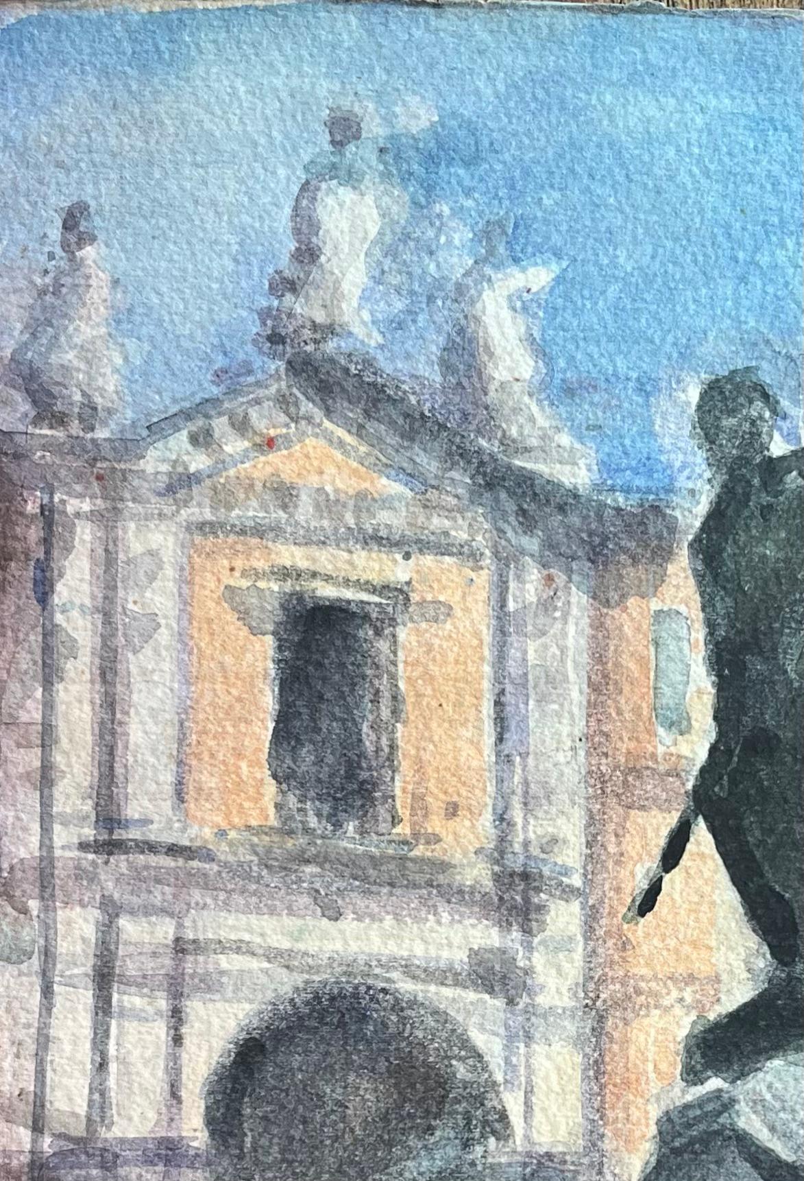 Titre : Aquarelle impressionniste française d'un monument parisien et d'un bâtiment classique 
Par Maurice Mazeilie (français 1924-2021)
Moyen d'expression : Aquarelle sur papier, non encadrée
Taille : 7.5 x 11.25 pouces (hauteur x largeur)
Condit :