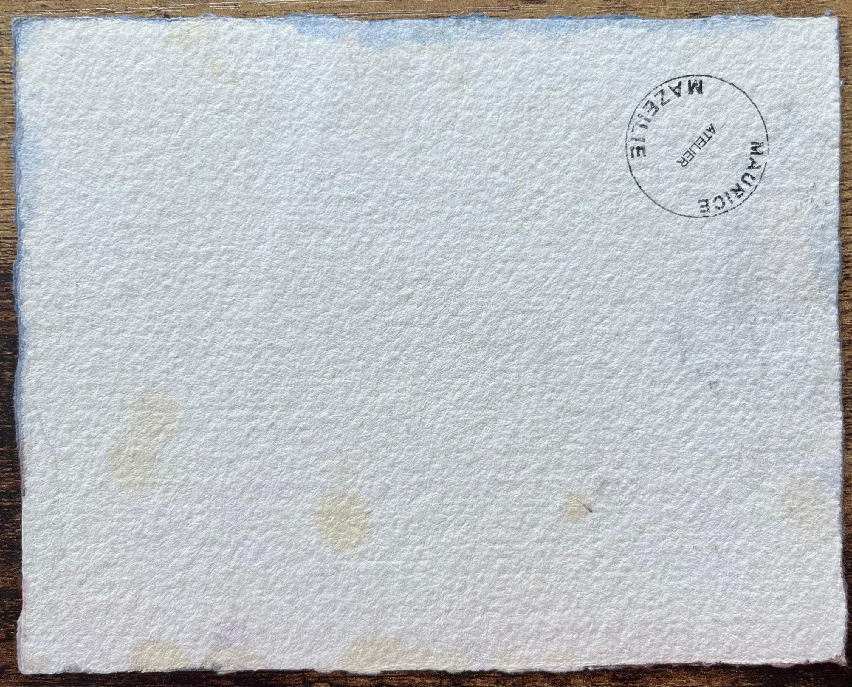 Aquarelle impressionniste française représentant un pont à Paris au matin en vente 2