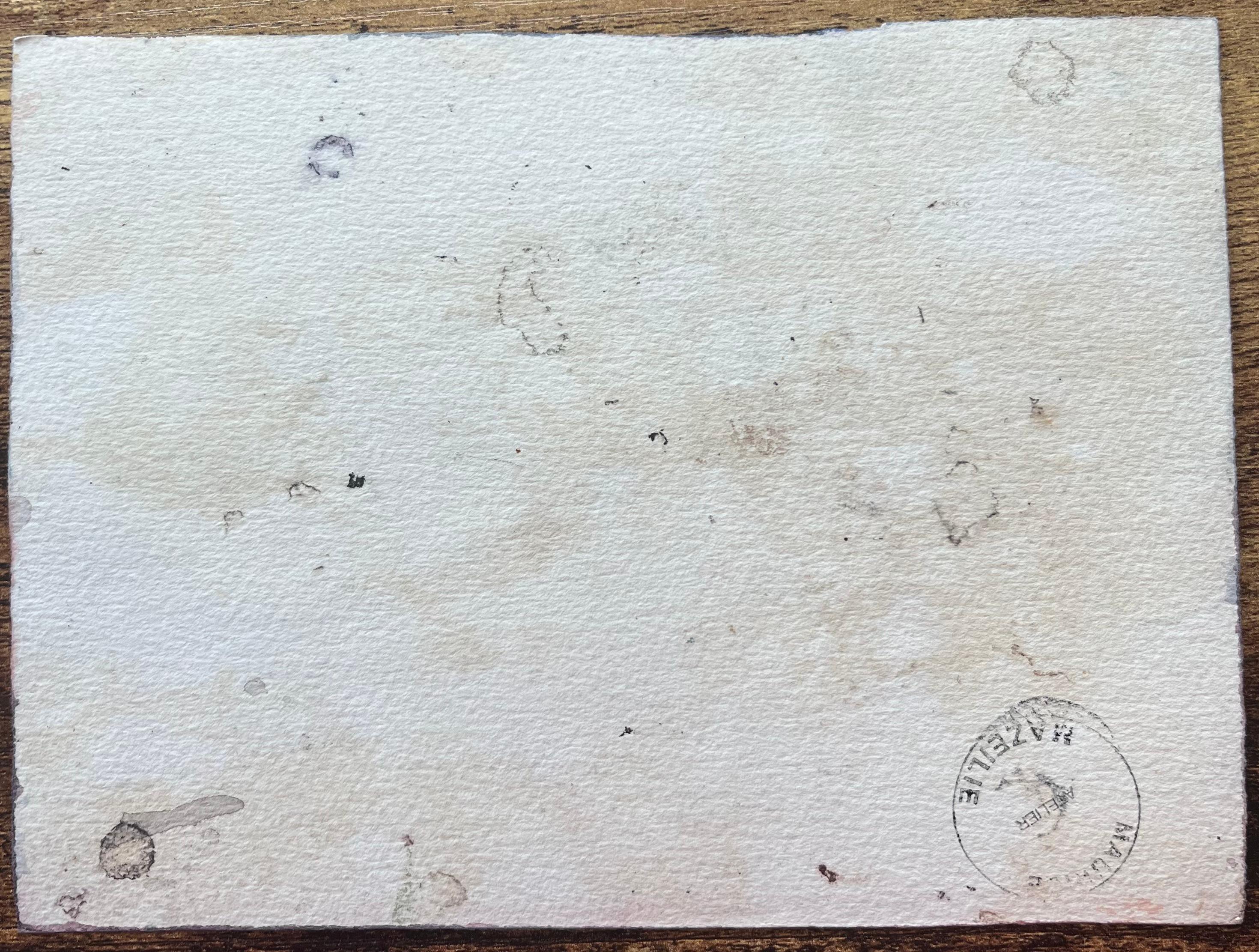 Aquarelle impressionniste française de la basilique du Sacré-Cœur en vente 3