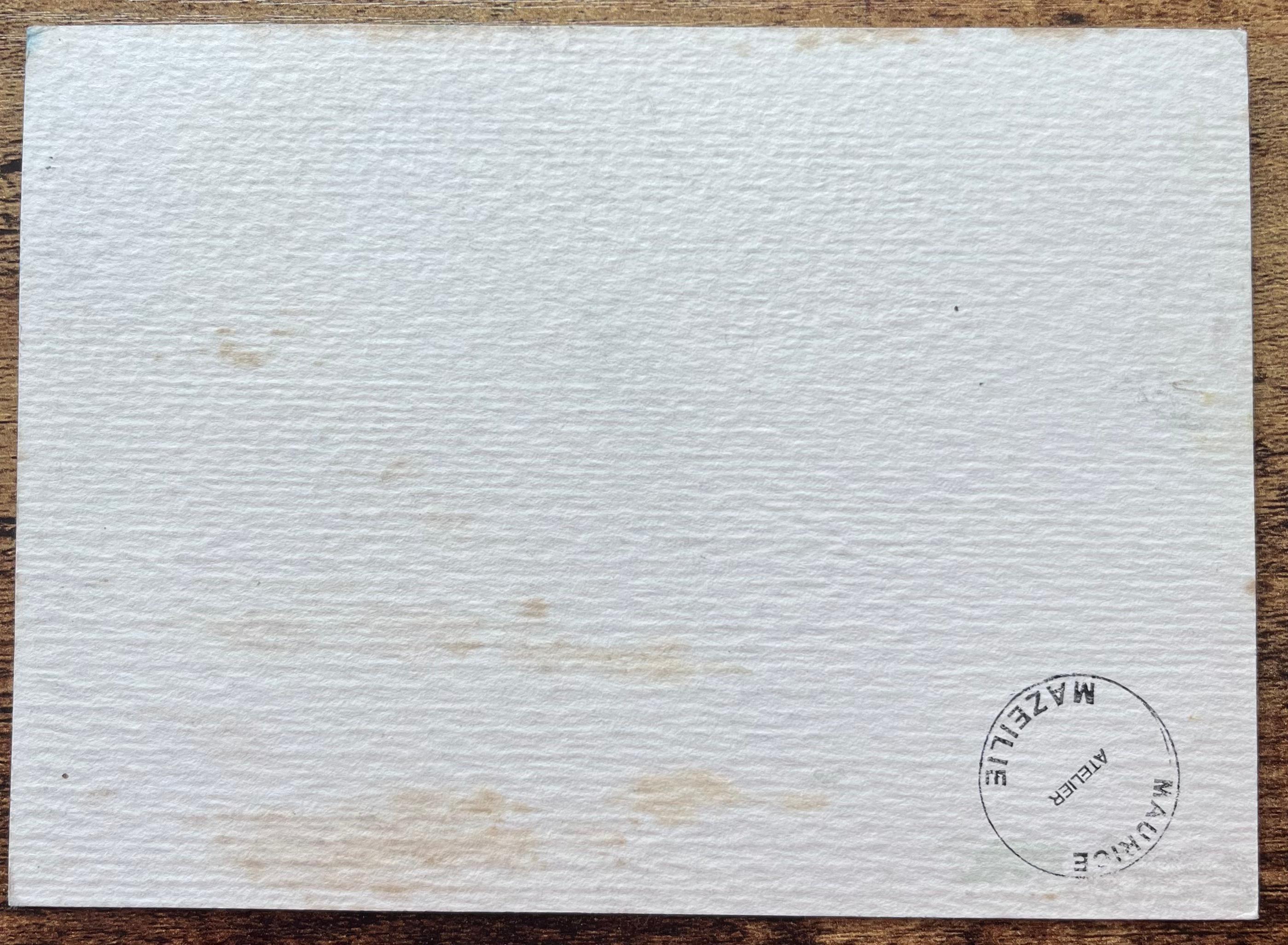 Aquarelle impressionniste française représentant une vue le long de la Seine avec un pont en vente 1