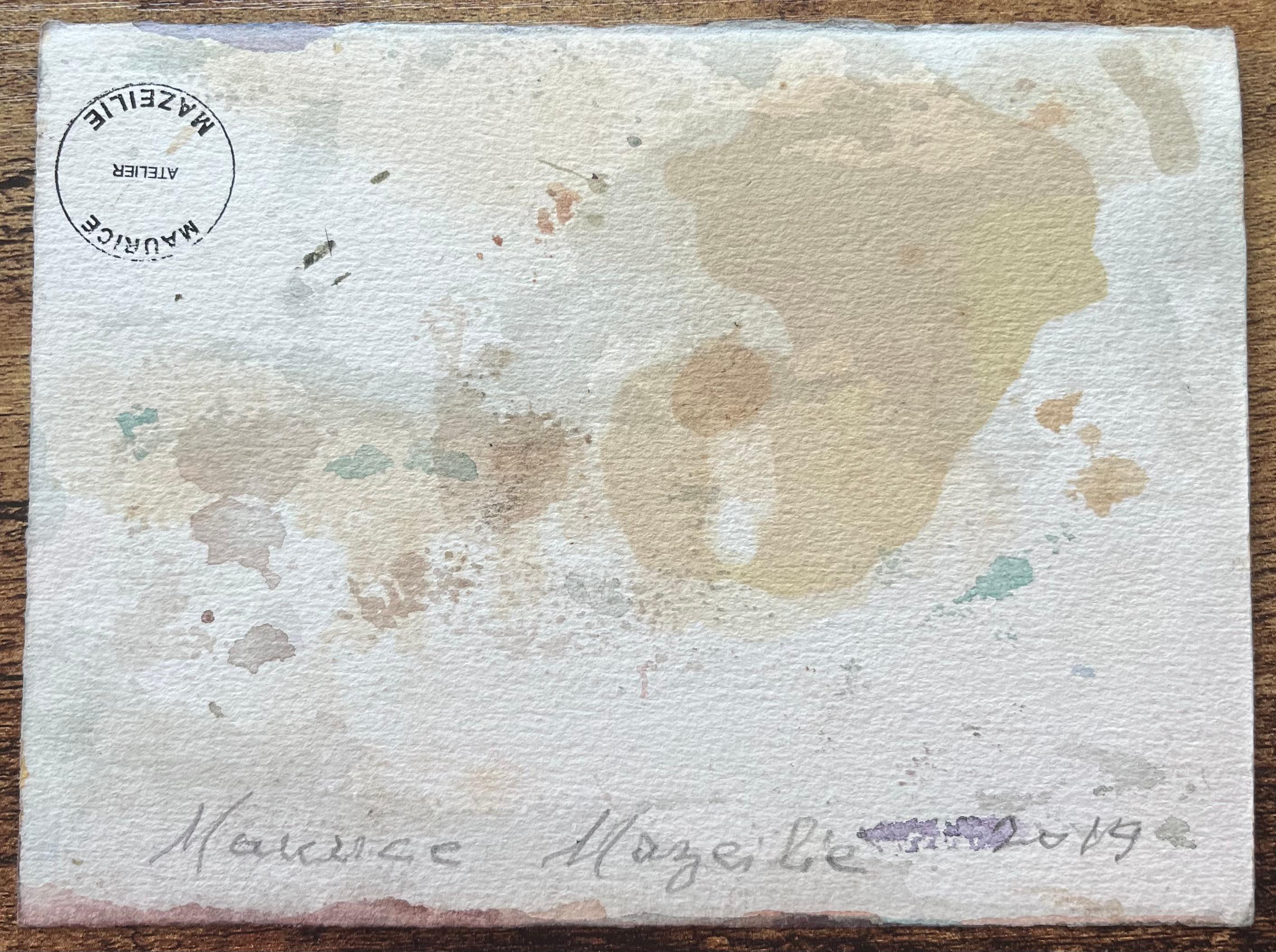 French Impressionist Watercolor of view of Notre-Dame Overlooking the Seine For Sale 2