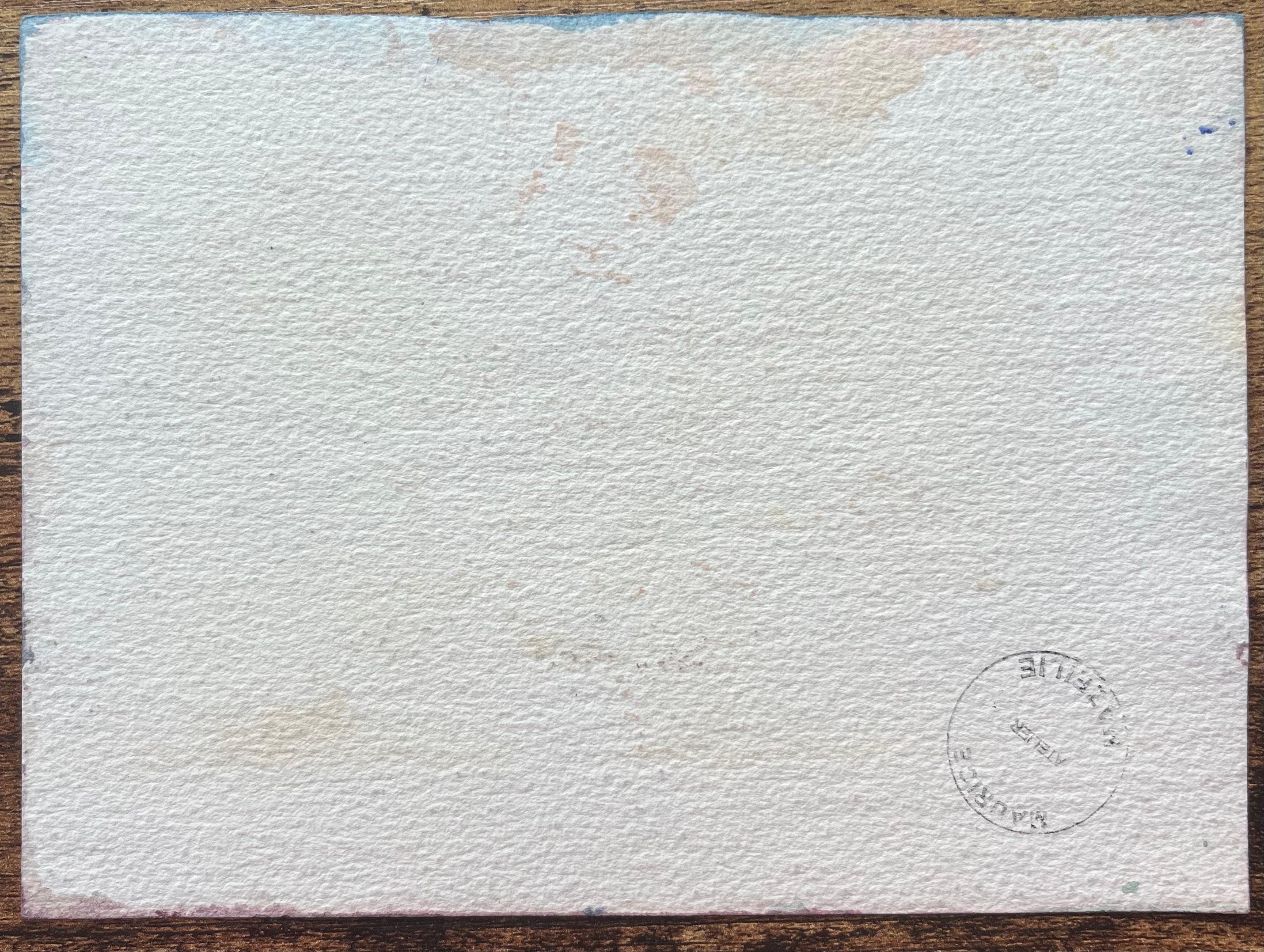 French Impressionist Watercolor of Fontaine des Mers at Place de la Concorde For Sale 3