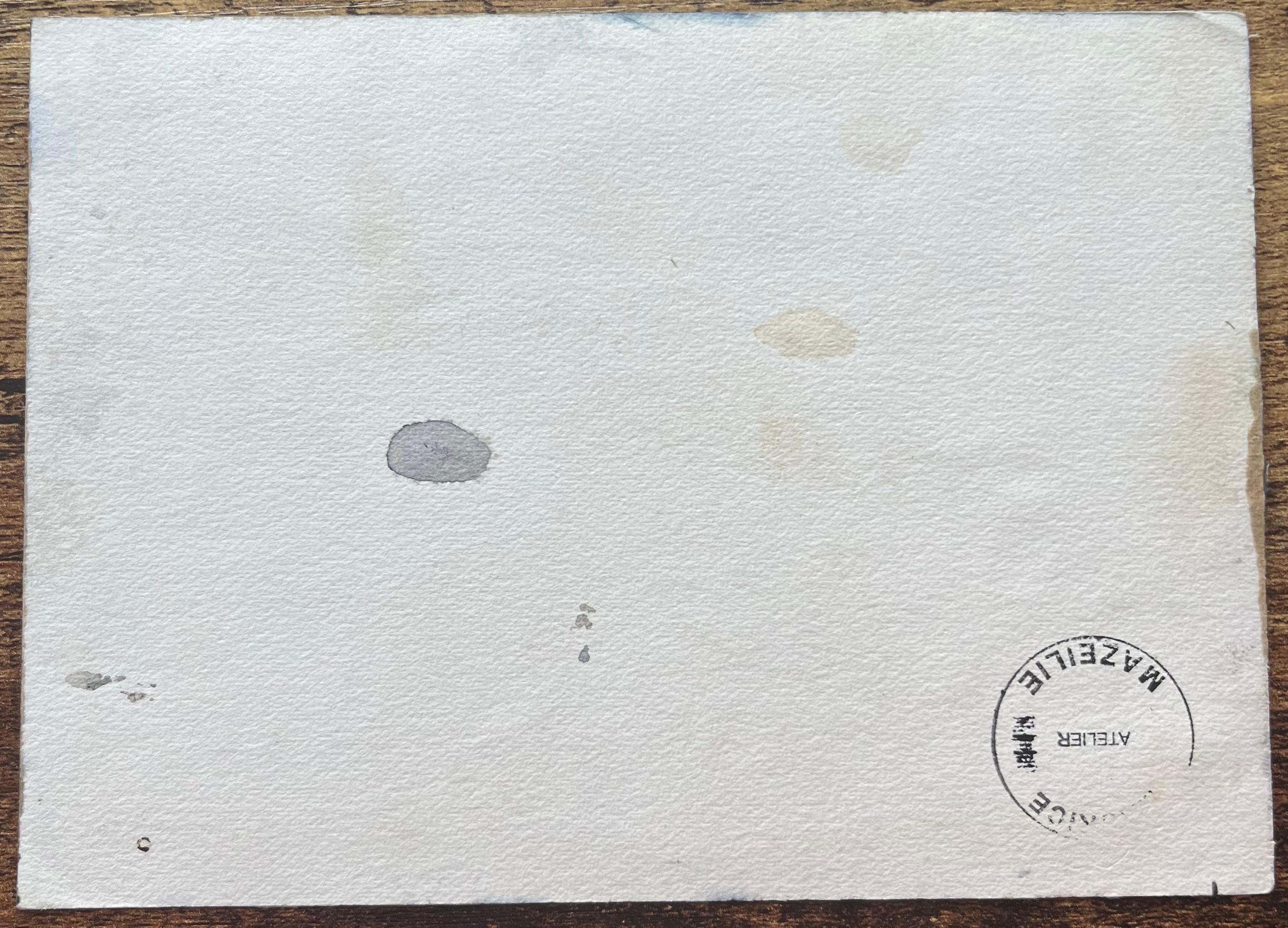 Aquarelle impressionniste française de l'Arc de Triomphe à Paris en vente 3
