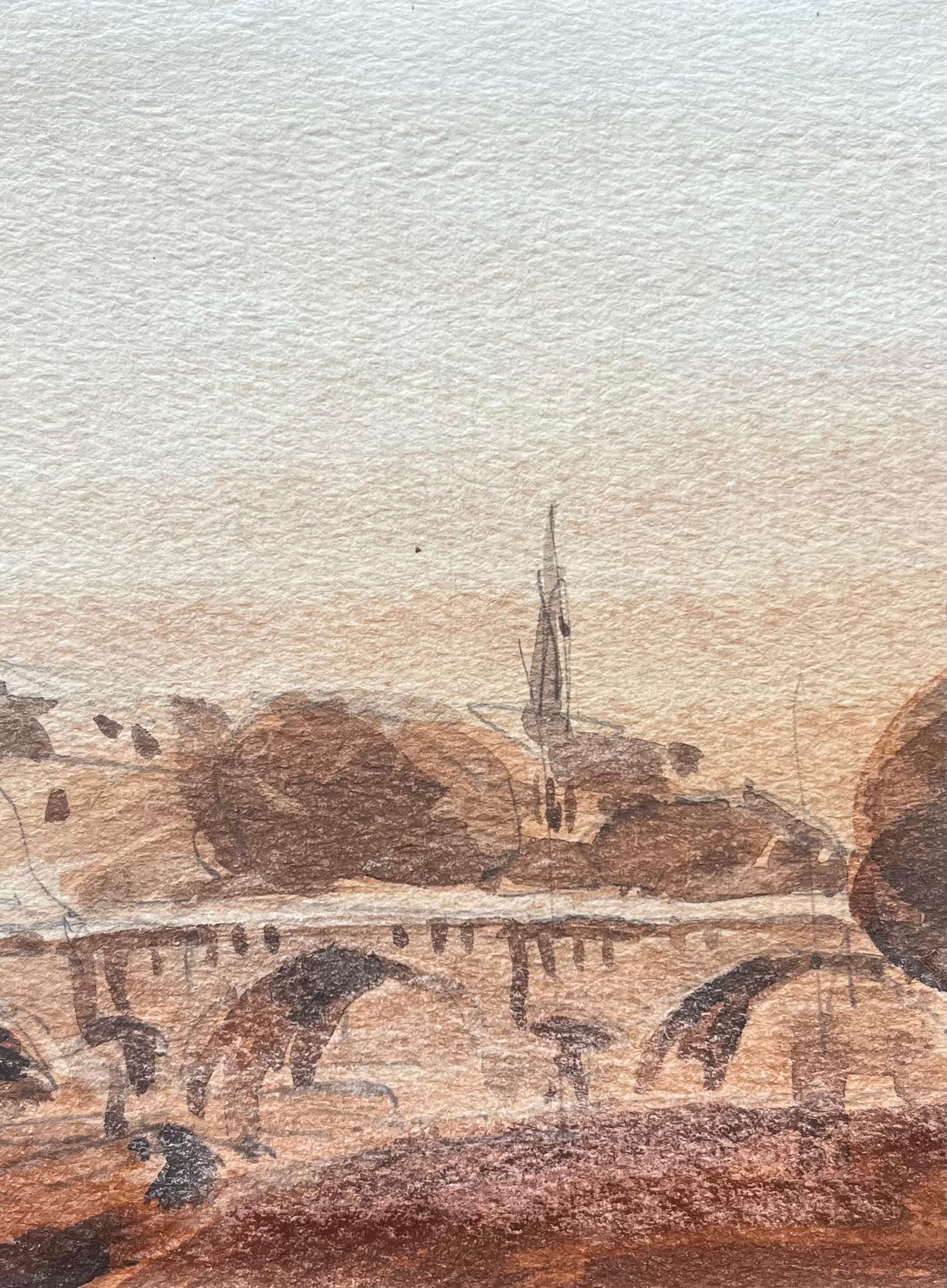 Titolo: Acquerello impressionista francese di Île de la Cité e Pont Neuf
Di Maurice Mazeilie (francese 1924-2021)
Medium: Acquerello su carta, senza cornice
Dimensioni: 5,75 x 7,5 pollici (altezza x larghezza)
Timbrato: Verso
Condit: Buono, con