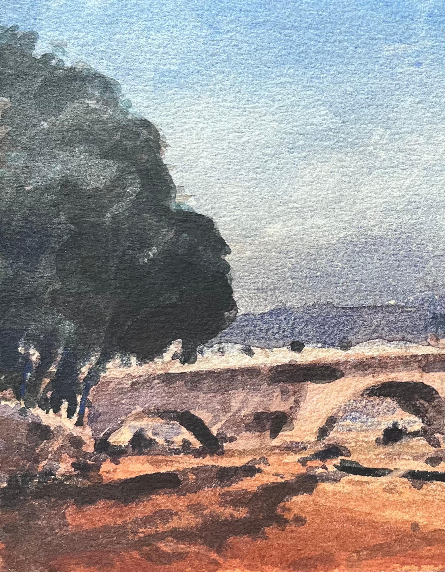 Title: French Impressionist Watercolor of Pont Neuf with Riverside Walk in Paris
By Maurice Mazeilie (French 1924-2021)
Medium: Watercolor on paper, unframed
Size: 5.5 x 7.5 inches (Height x Width)
Stamped: Verso
Condition: Good, with signs of