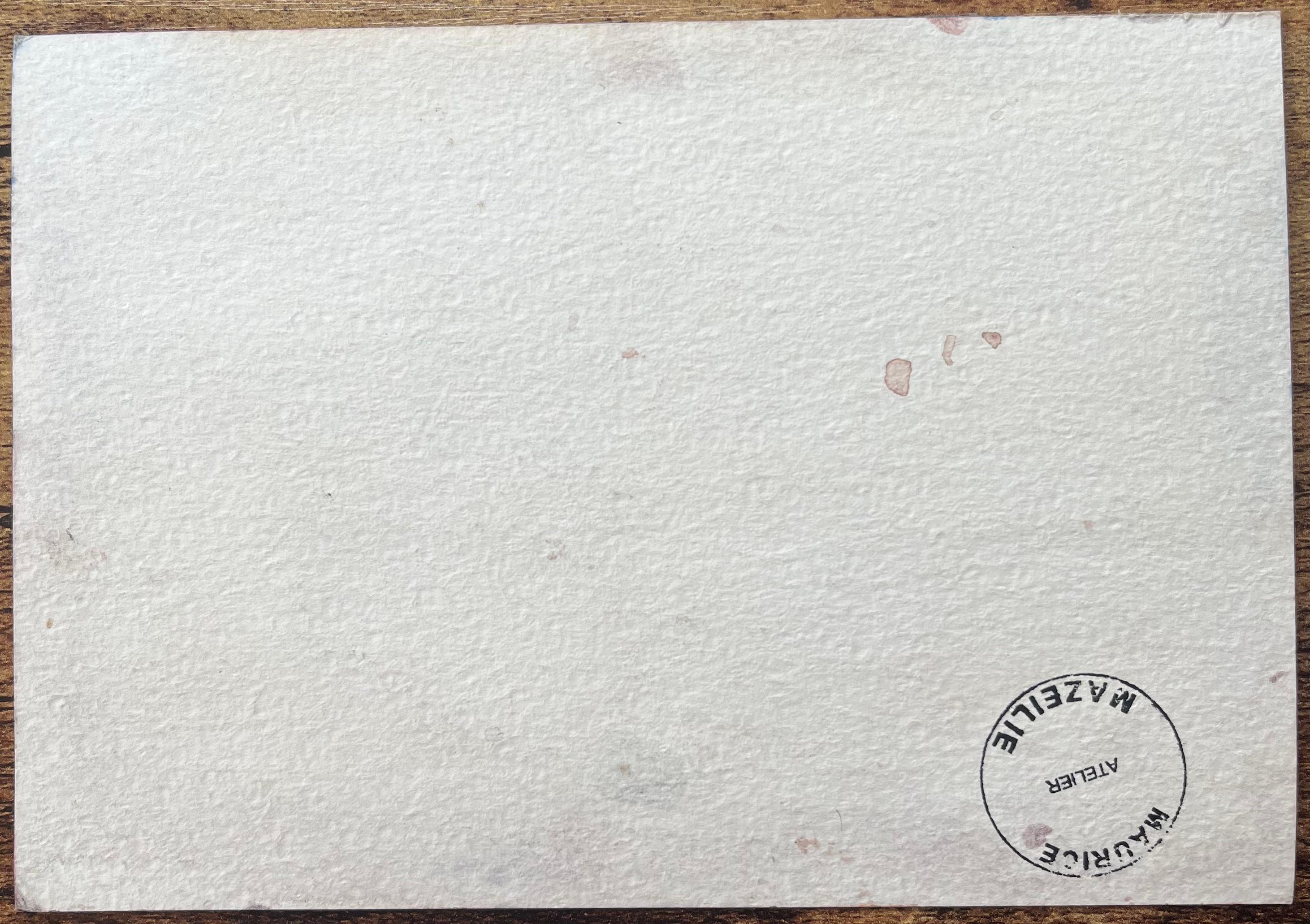 Titolo: Acquerello impressionista francese di una piazza di Townes illuminata dal sole con una torre
Di Maurice Mazeilie (francese 1924-2021)
Medium: Acquerello su carta, senza cornice
Dimensioni: 5 x 7 pollici (altezza x larghezza)
Firmato: Yes
