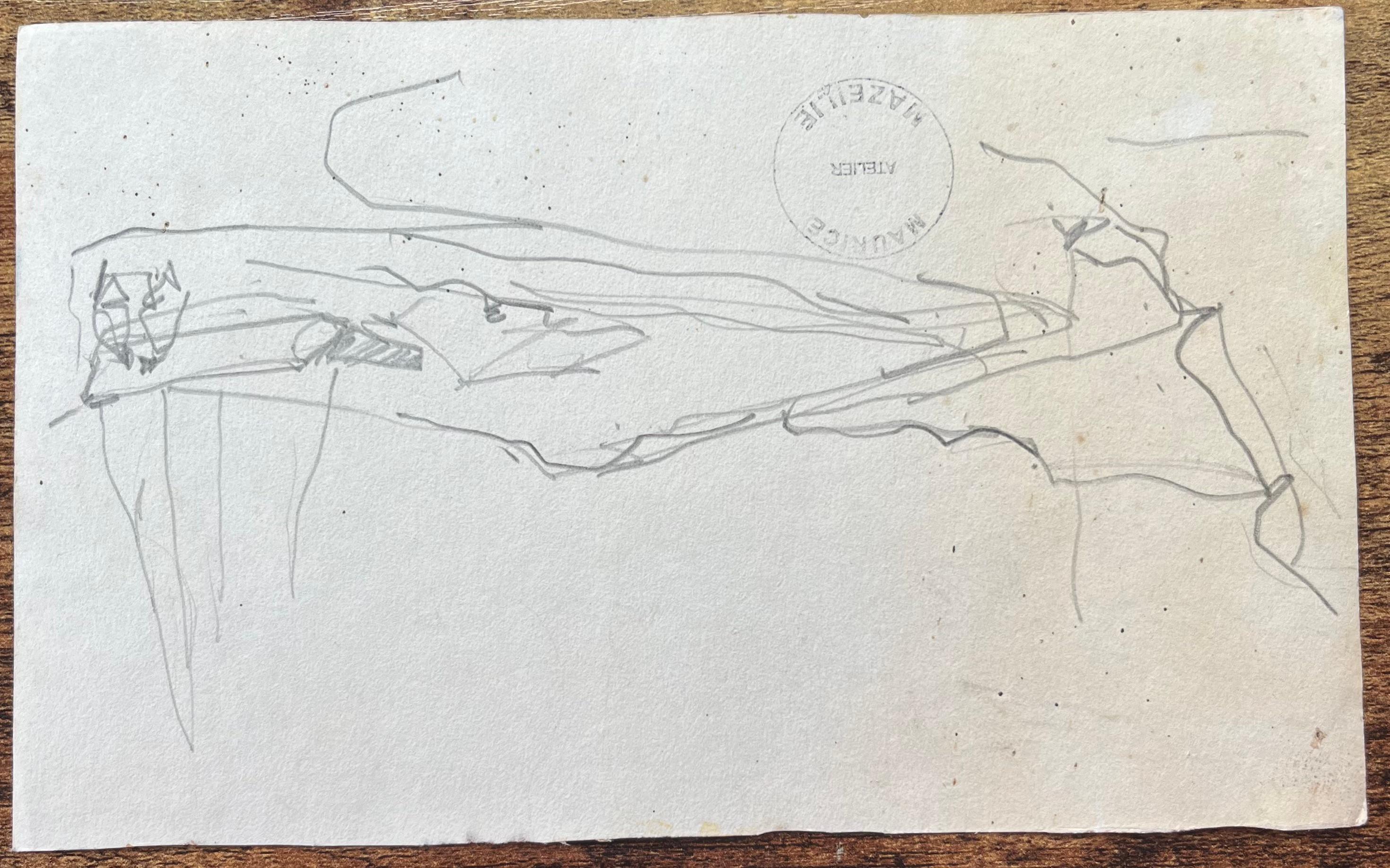 Aquarelle impressionniste française d'une scène côtière avec une côte rocheuse en vente 1