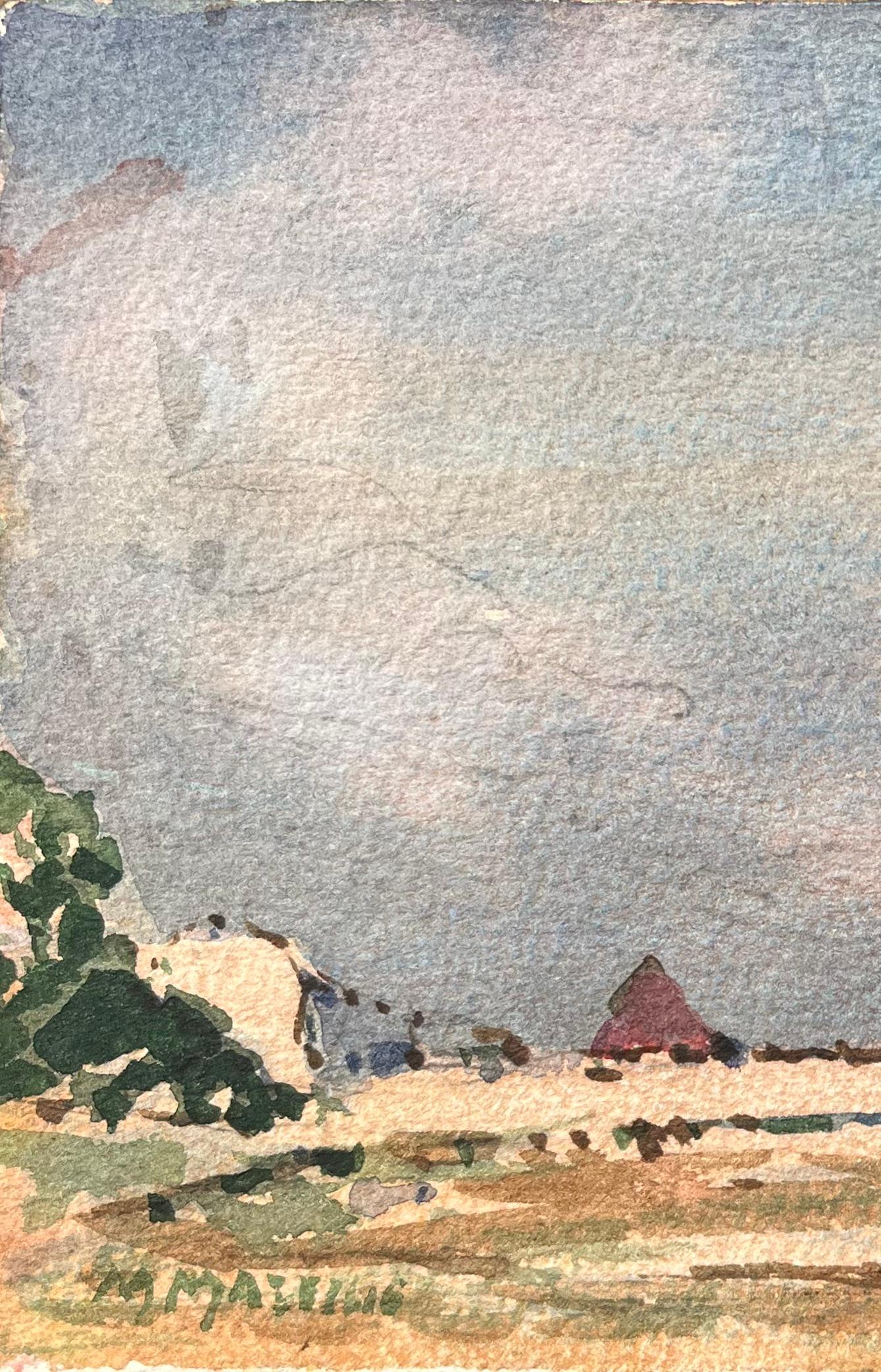 Titre : Aquarelle impressionniste française d'une scène côtière paisible
Par Maurice Mazeilie (français 1924-2021)
Moyen d'expression : Aquarelle sur papier, non encadrée
Taille : 5.5 x 7.5 pouces (hauteur x largeur)
Signé : Oui
Condit : Bon, avec
