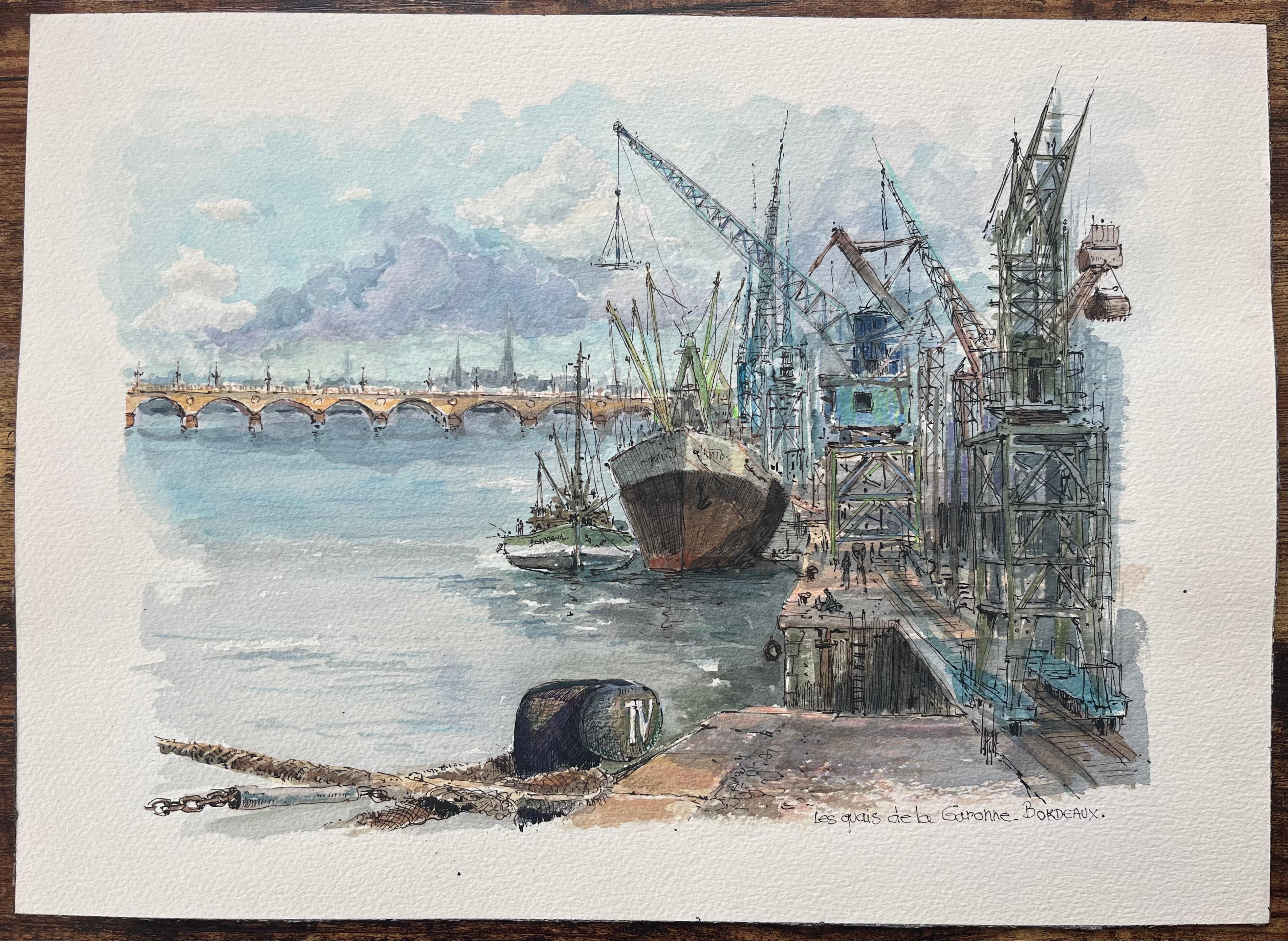 French Watercolor of 