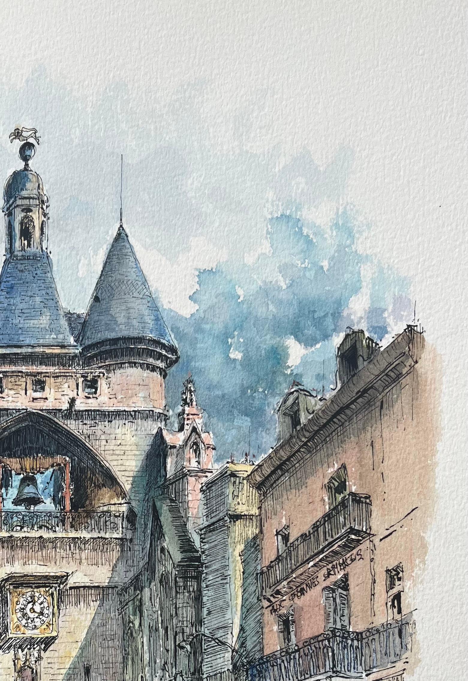 Title: French Watercolor of 
