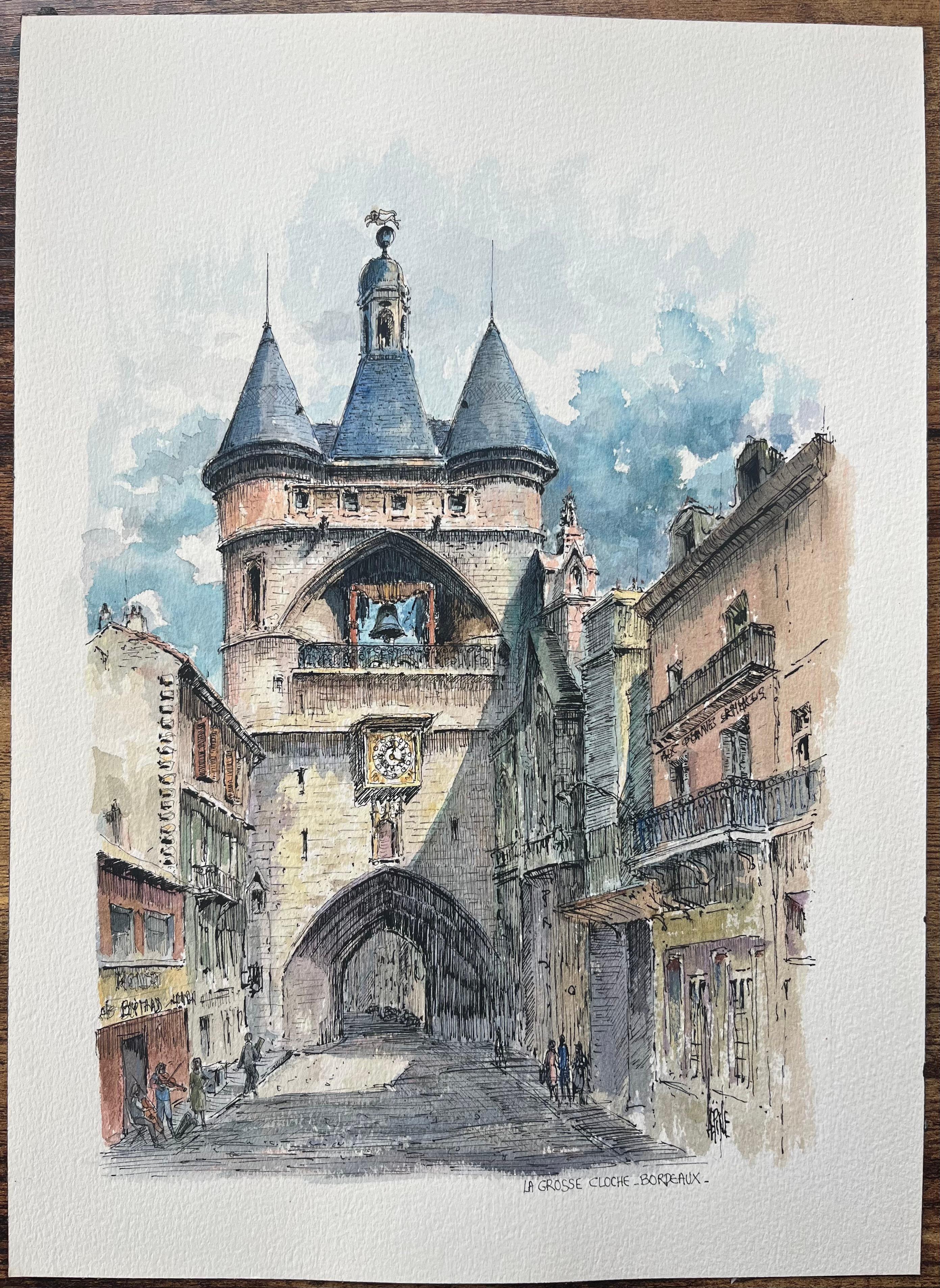 French Watercolor of 