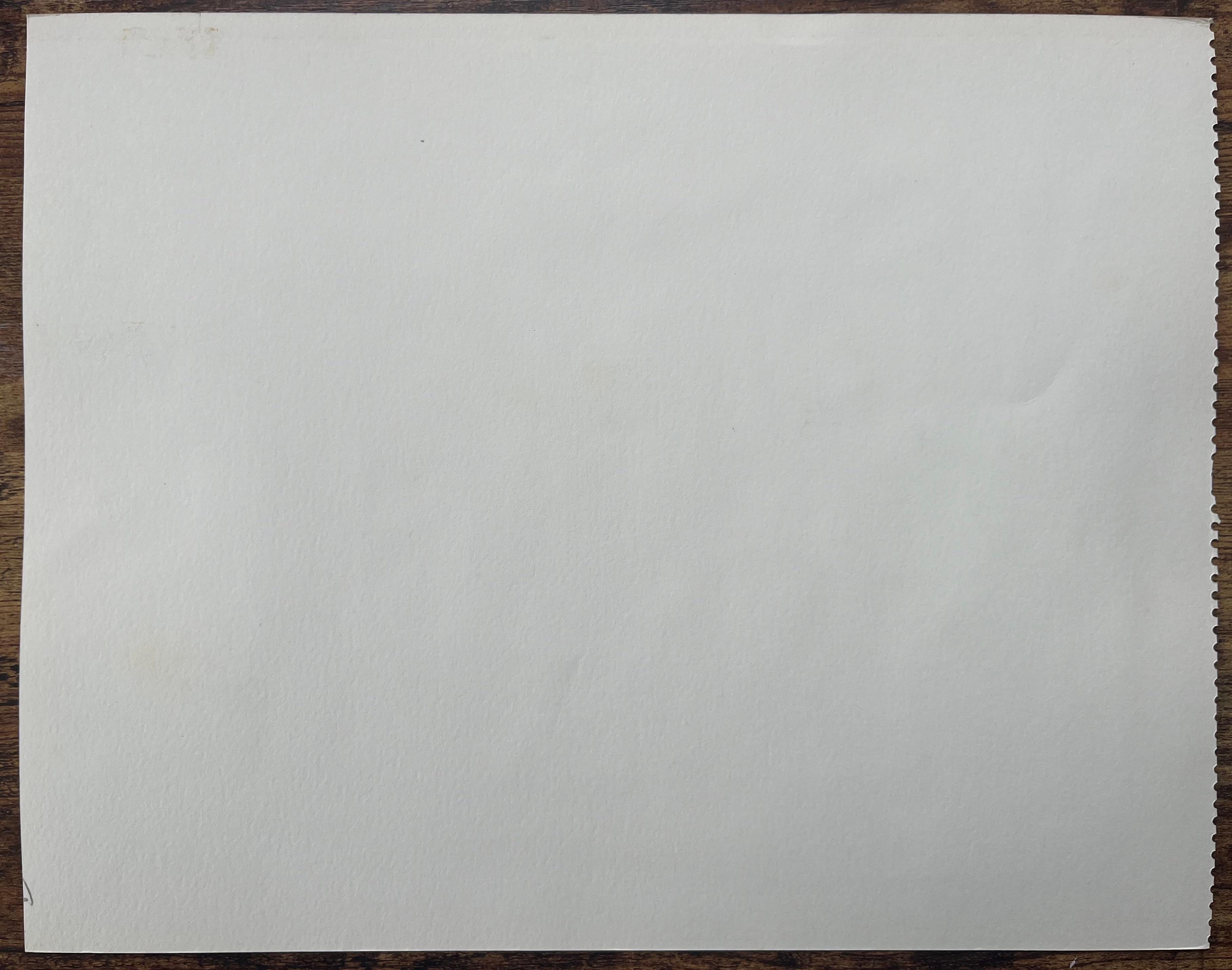 French Watercolor of Bordeaux: La Cathédrale et La Tour Pey-Berland For Sale 2