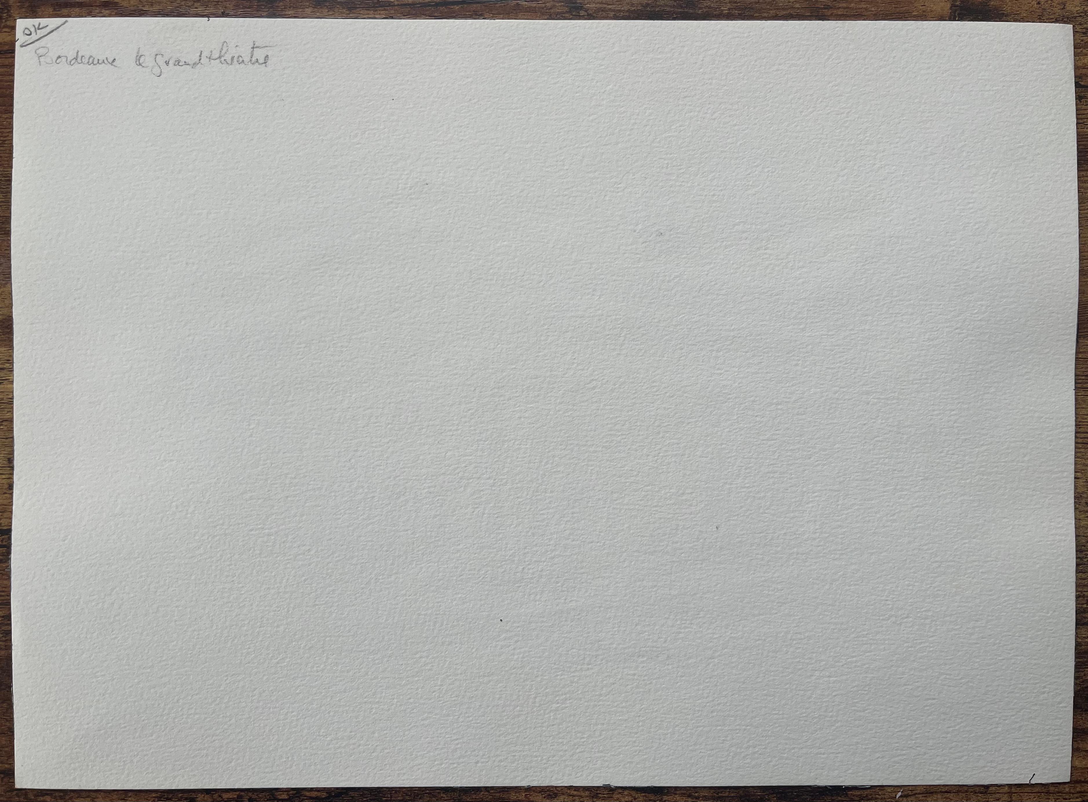Französisches Aquarell von 