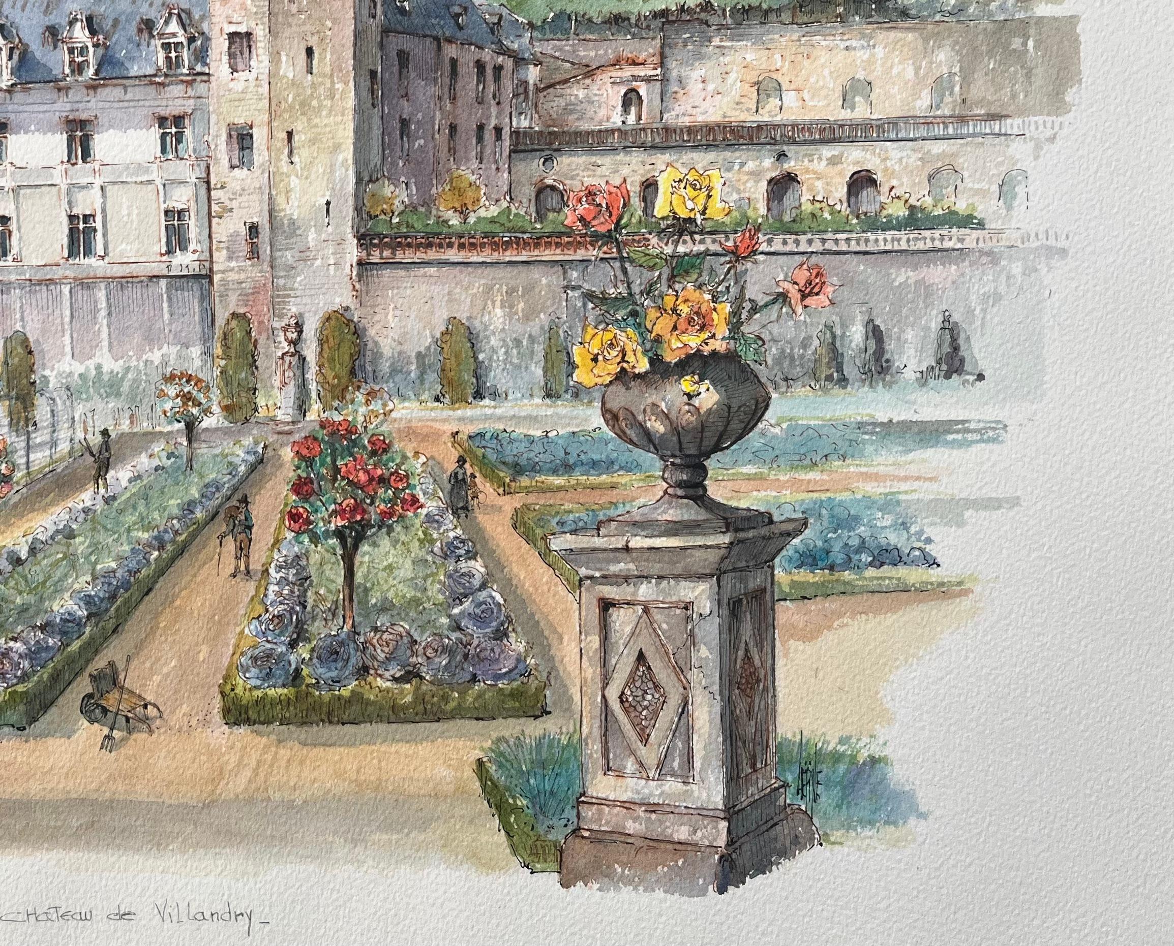 French Watercolor of 