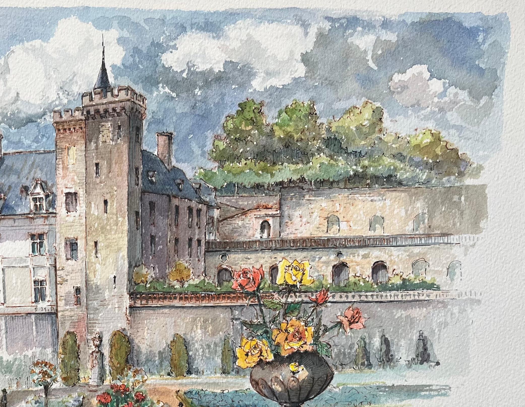 French Watercolor of 