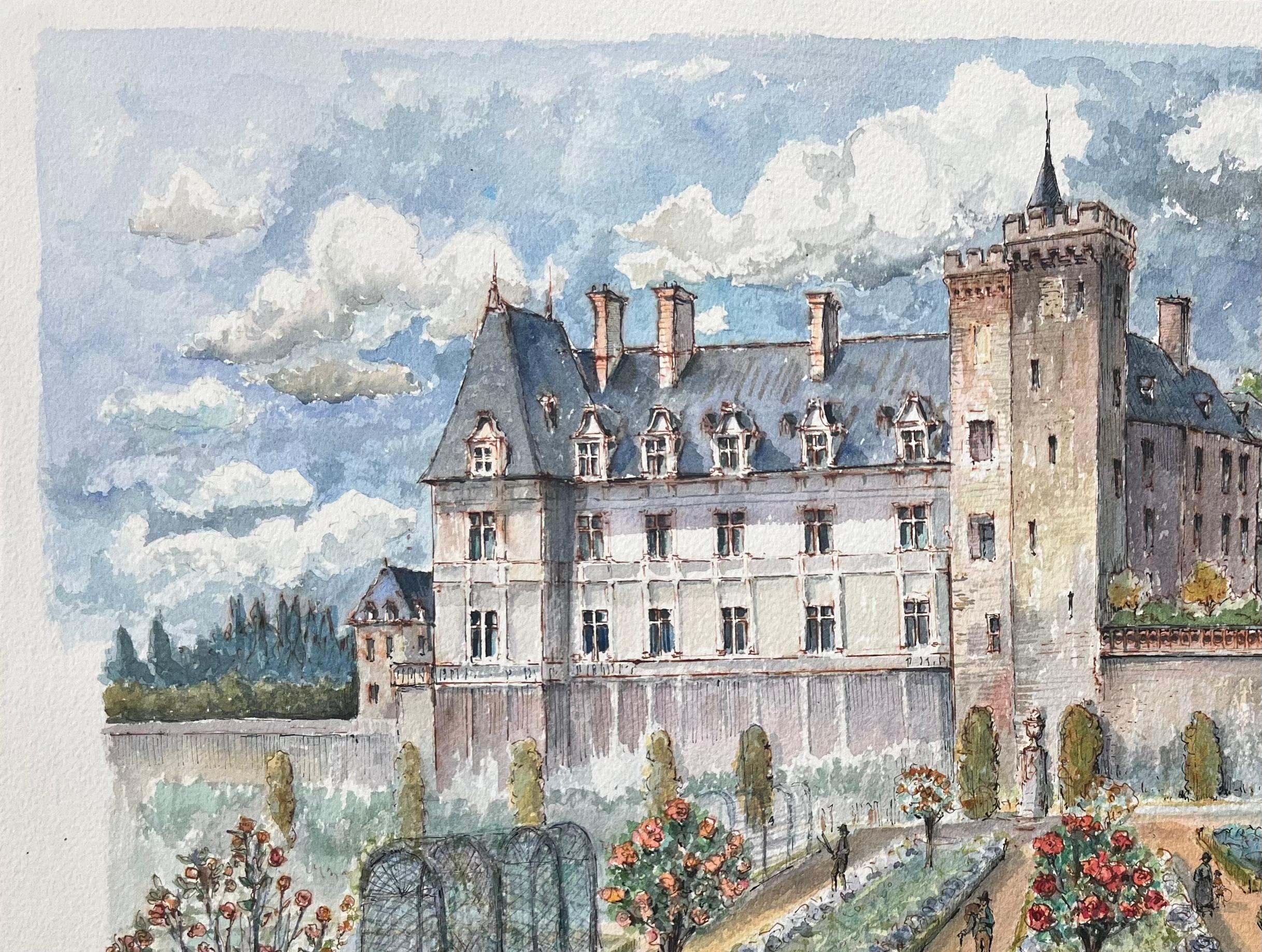 French Watercolor of 