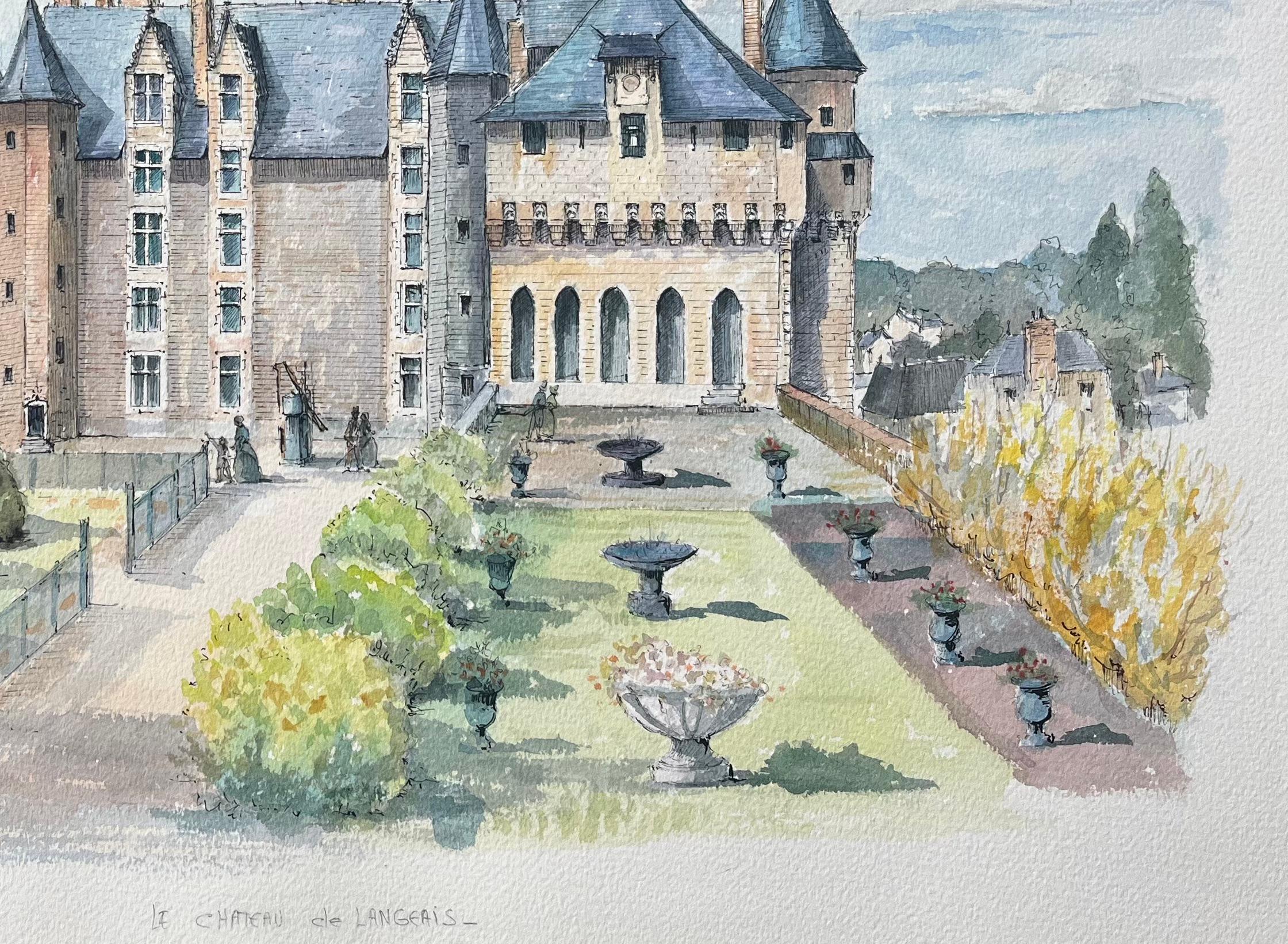 French Watercolor of 
