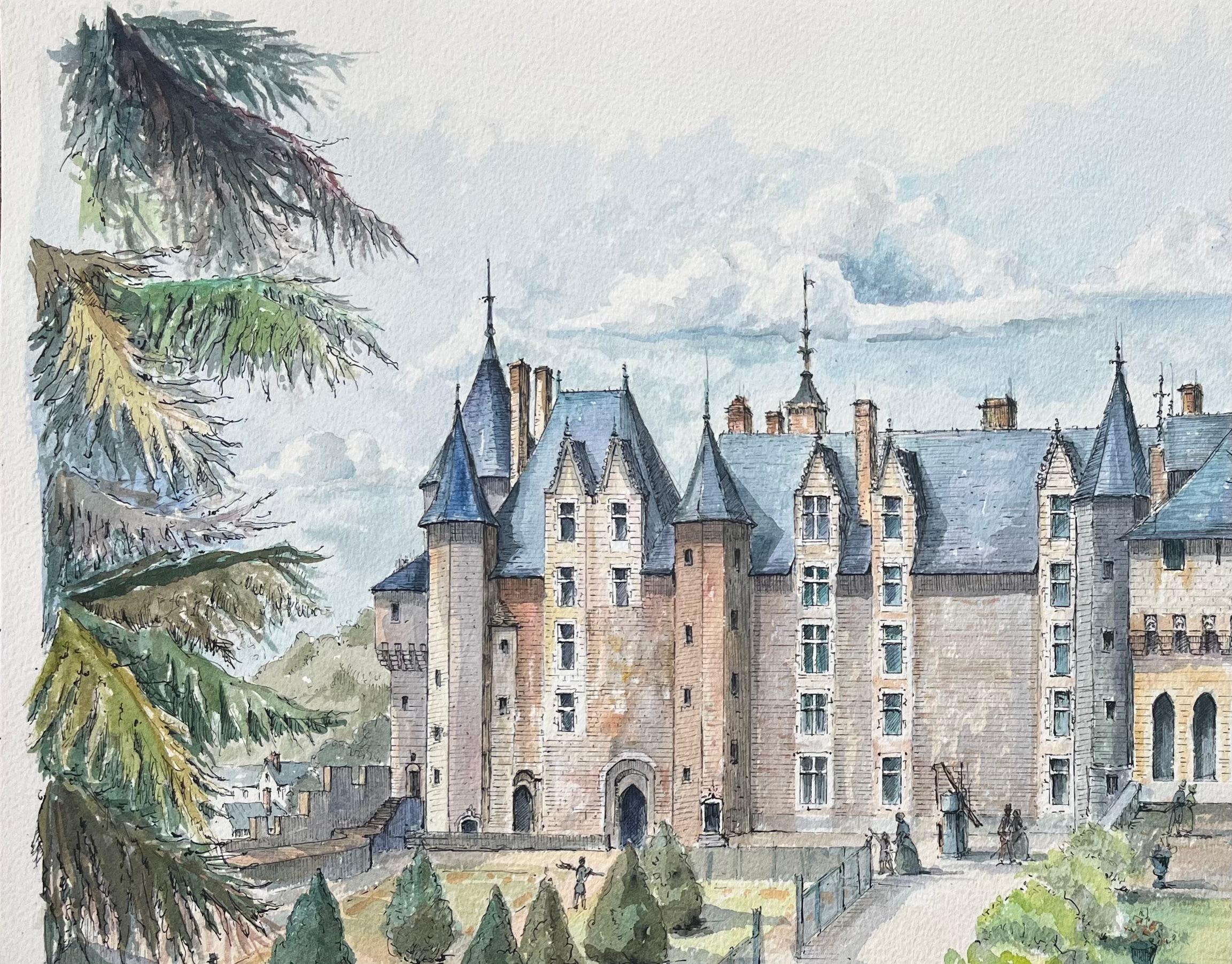 French Watercolor of 