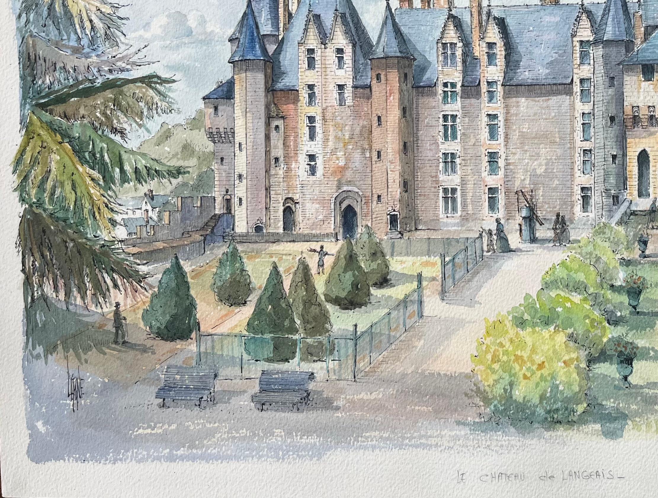 Title: French Watercolor of 