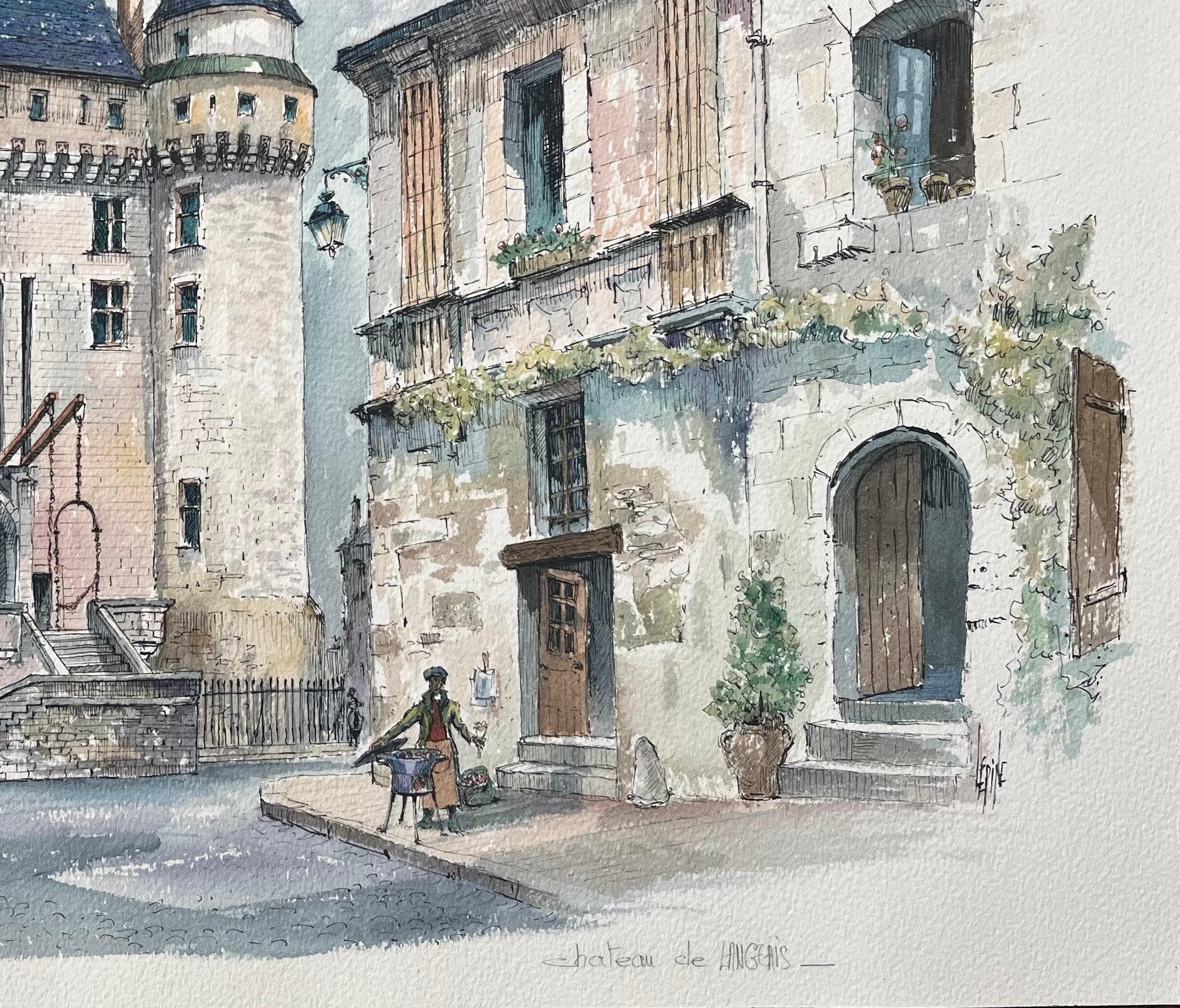 Acquerello francese di 