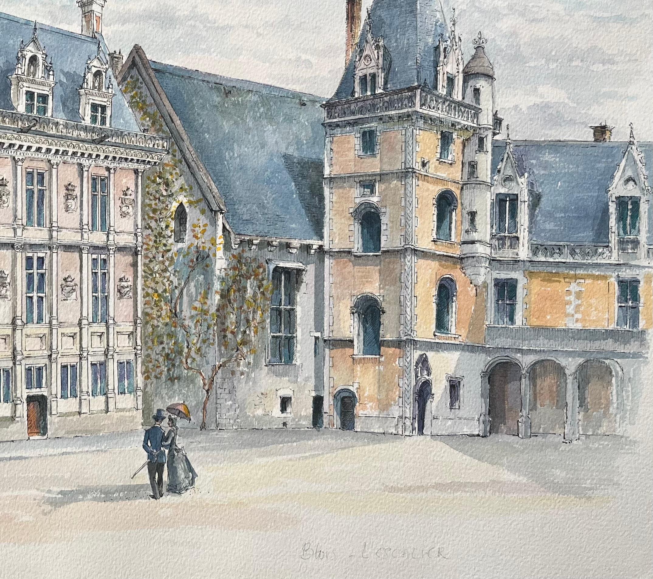 Aquarelle française de 